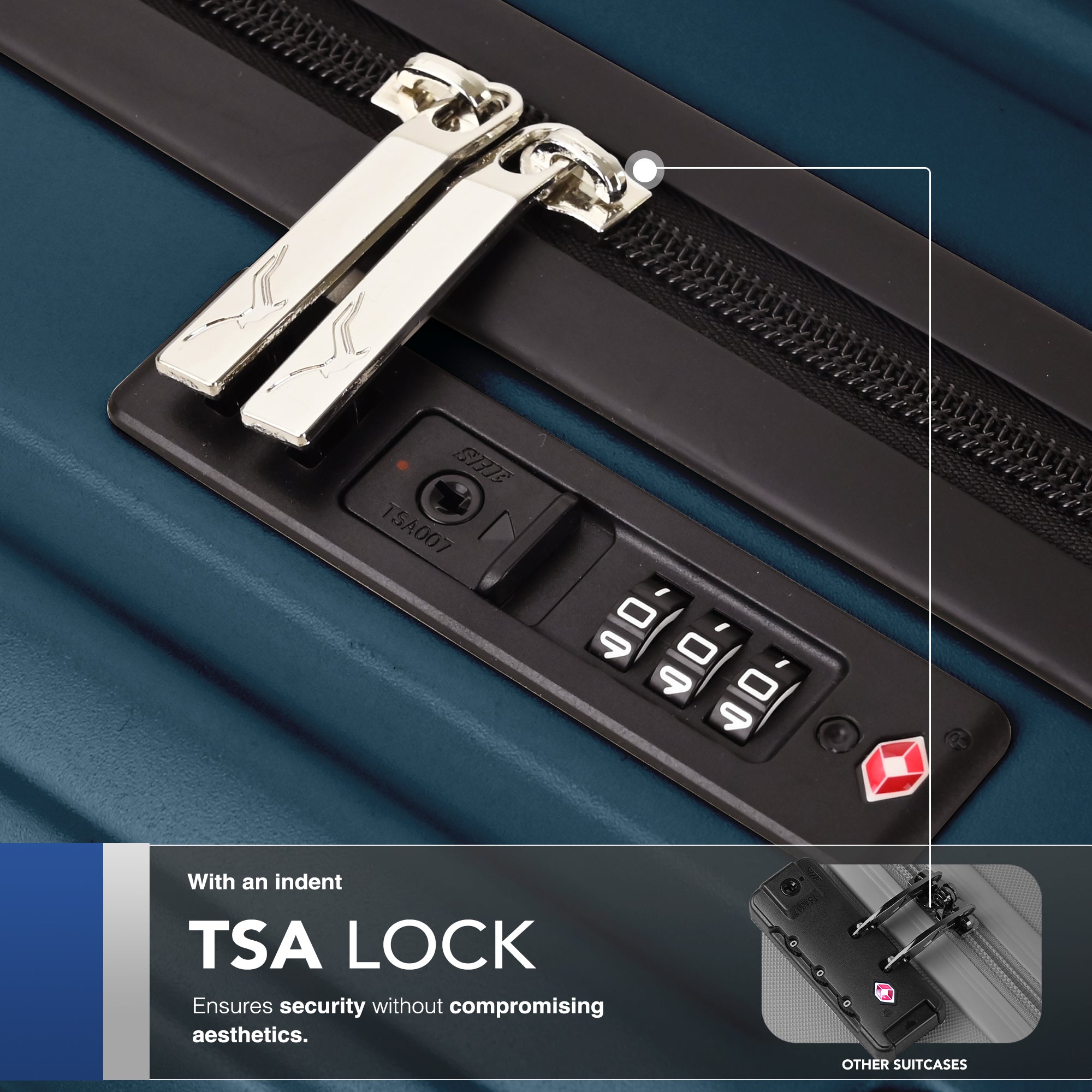 Sky Rover 20” Cabin Suitcase in Indigo Blue - Clearance