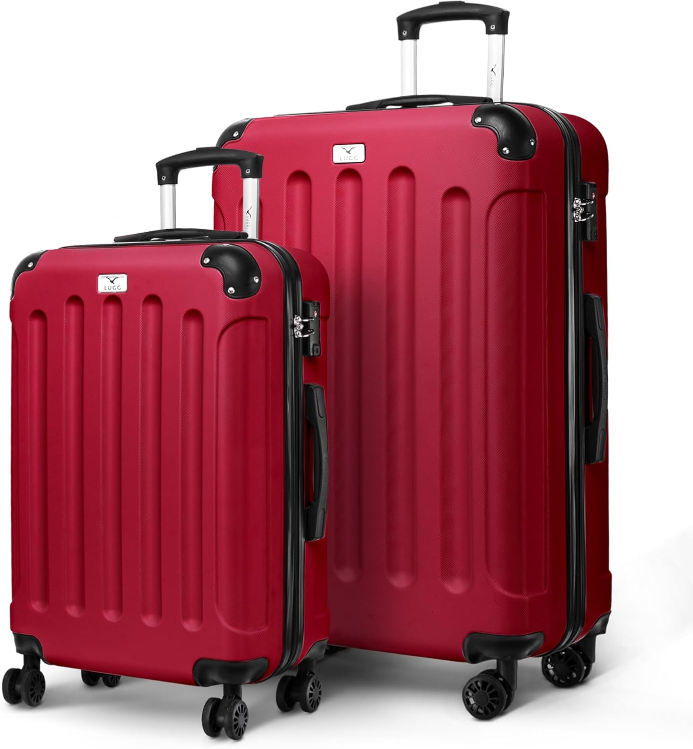 Skywander 2pc 24in & 28in Suitcase - Burgundy