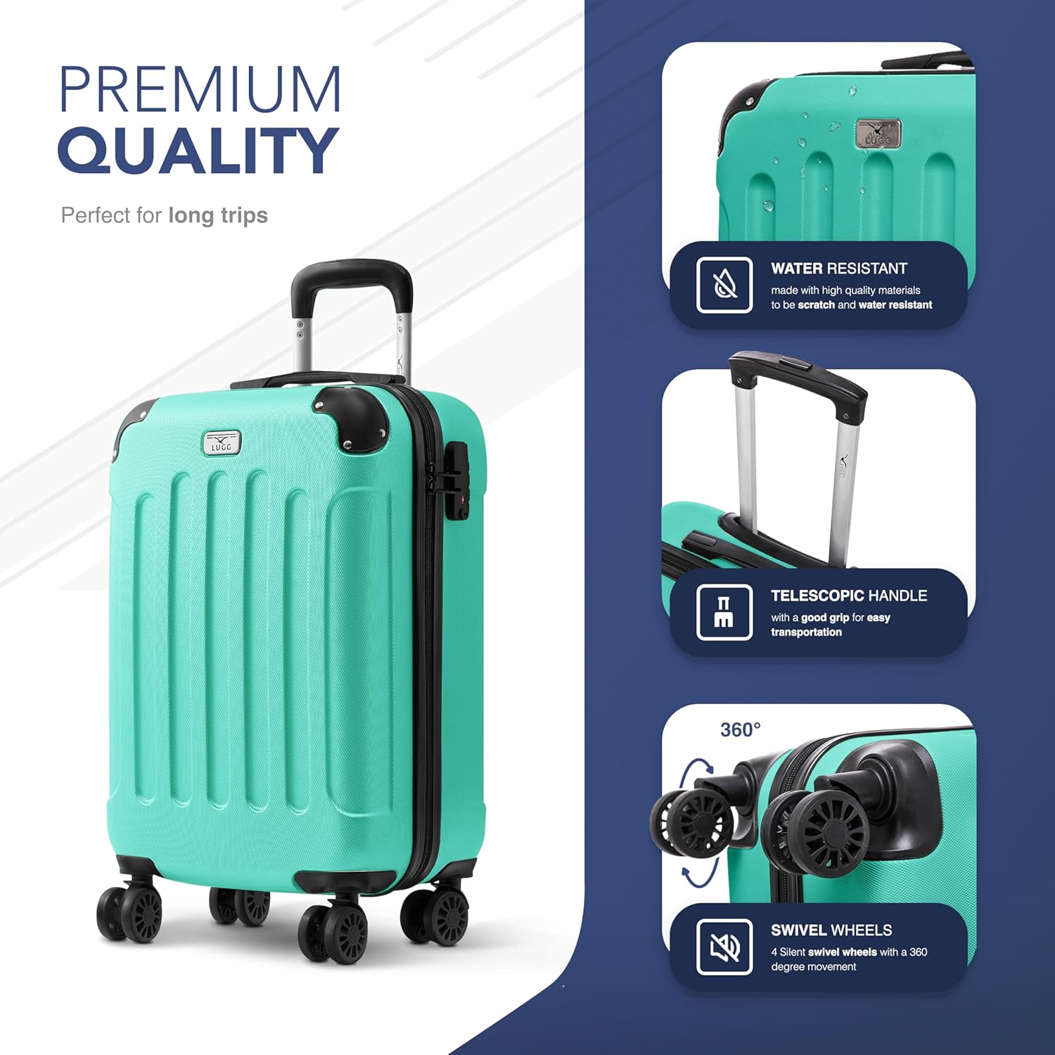Skywander 2pc 20in & 24in Suitcase - Mint