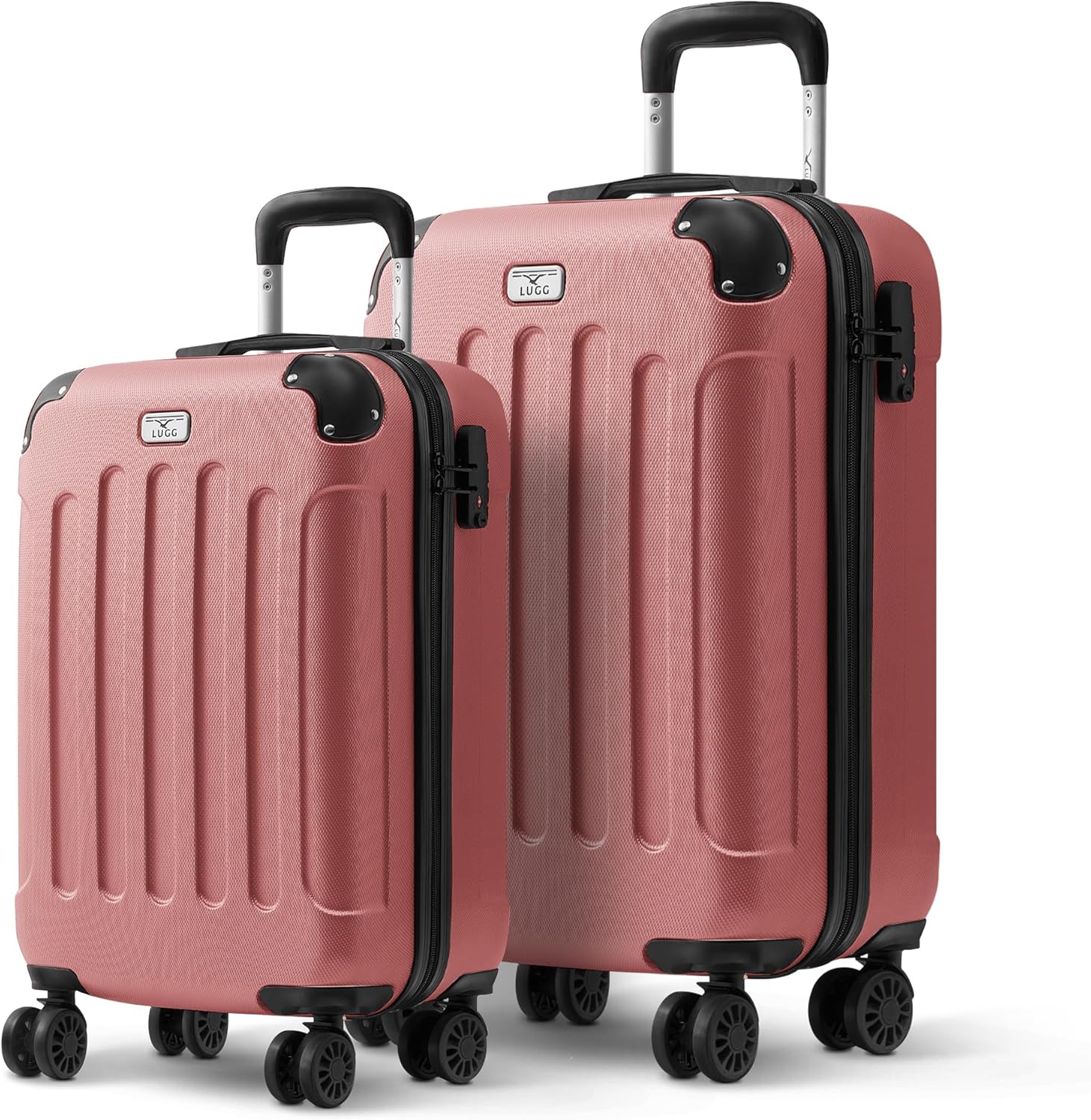 Skywander 2pc 20in 24in Suitcase Rose Gold - Main Image