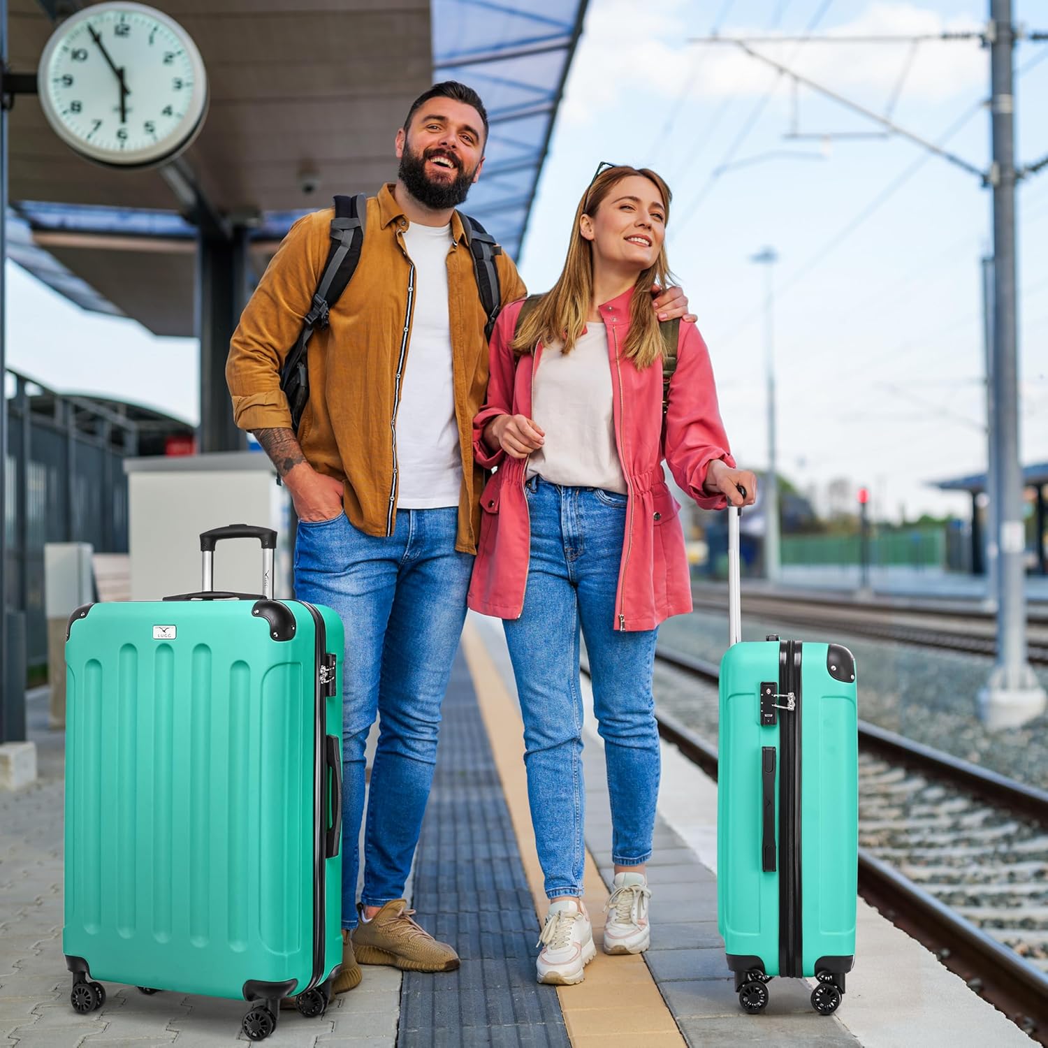 Skywander 2pc 20in & 24in Suitcase - Mint