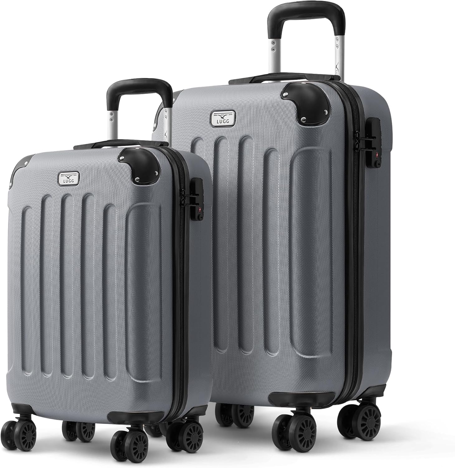 Skywander 2pc 20in & 24in Suitcase - Silver