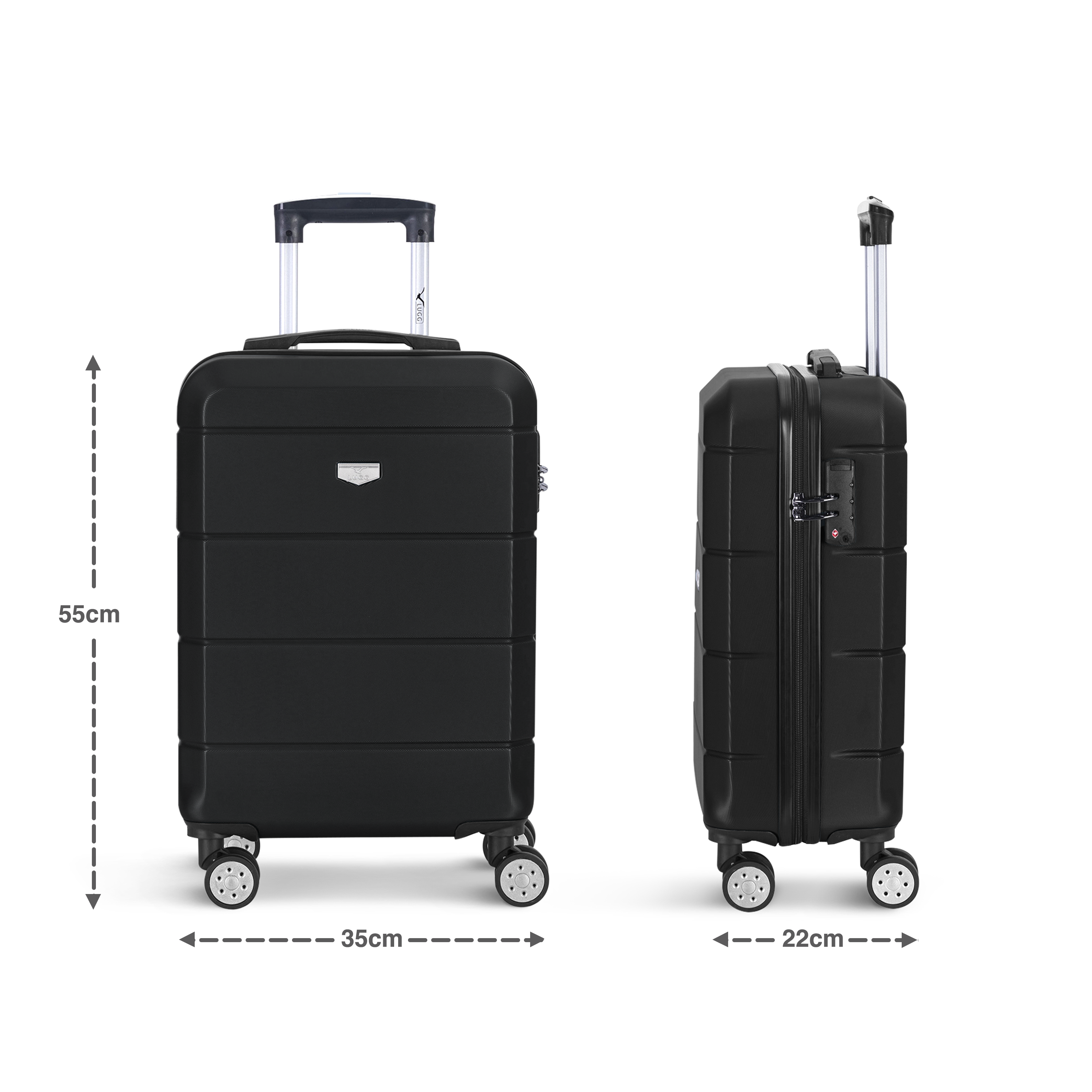 Jetset 20" Cabin Suitcase in Black