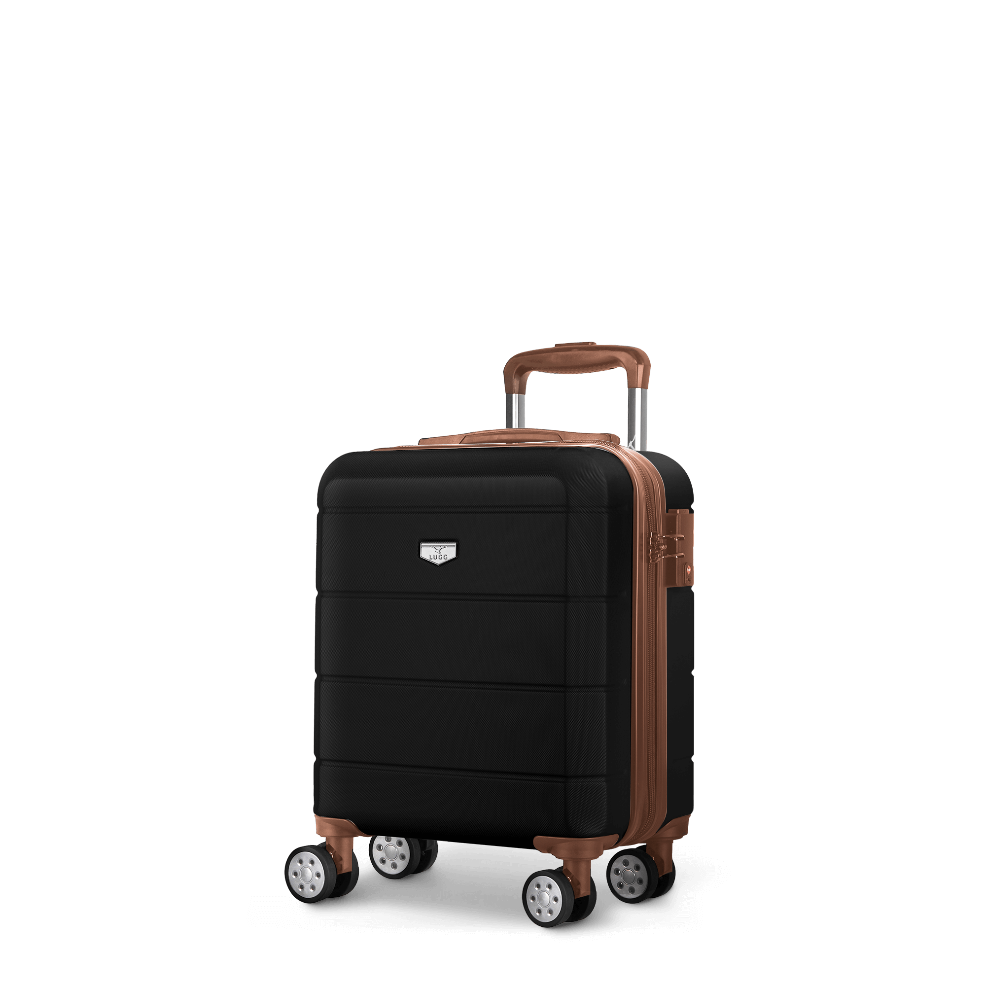 Jetset 15" Underseat Suitcase in Black & Brown