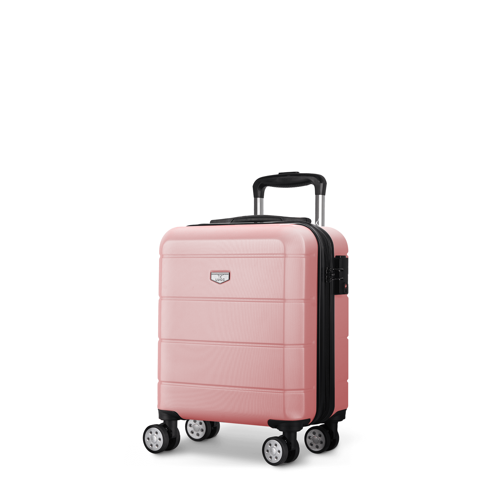 15-Inch Rose Gold Luggage Water-Resistant ABS Hard Shell UK