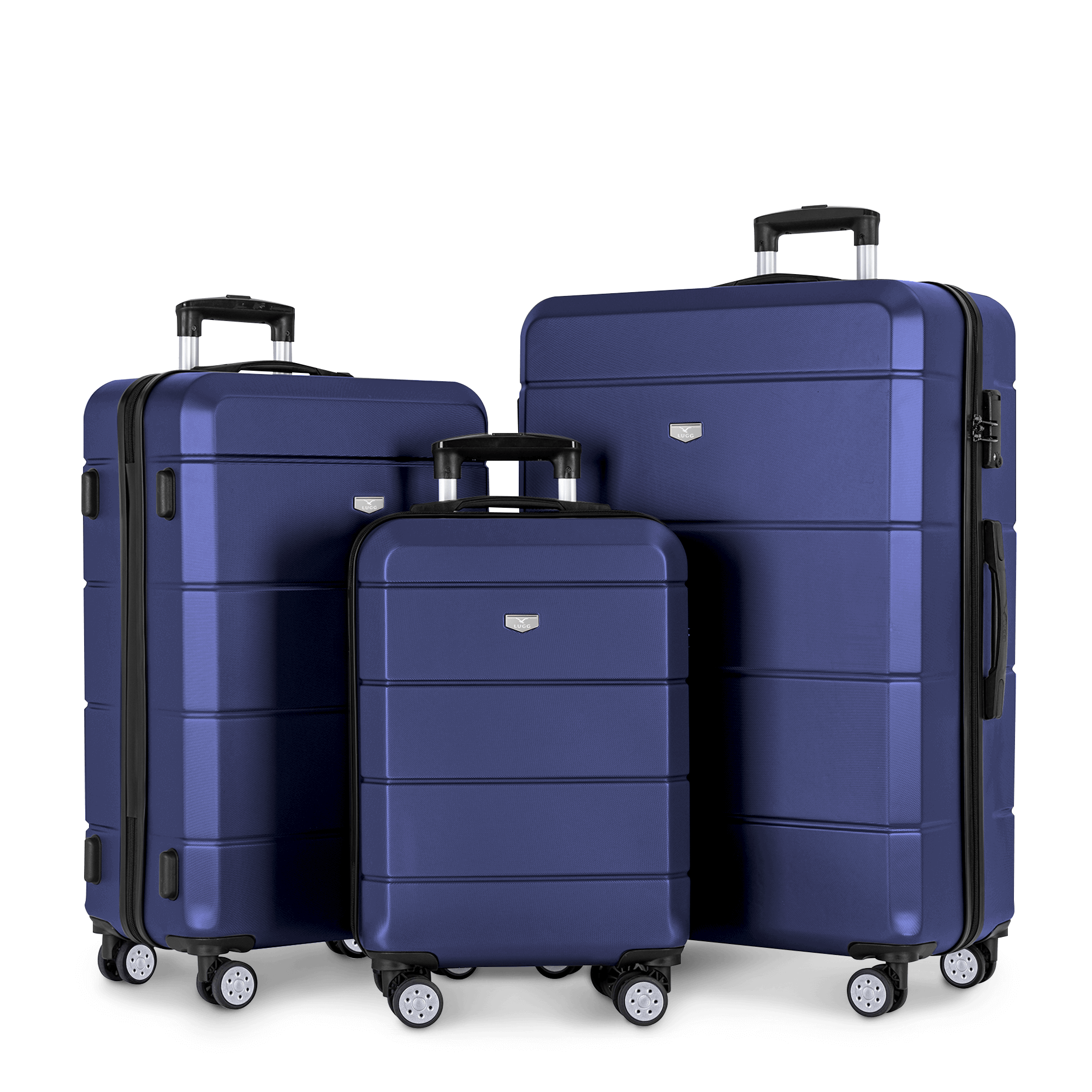 Jetset 3pc Suitcase Set in Midnight Blue