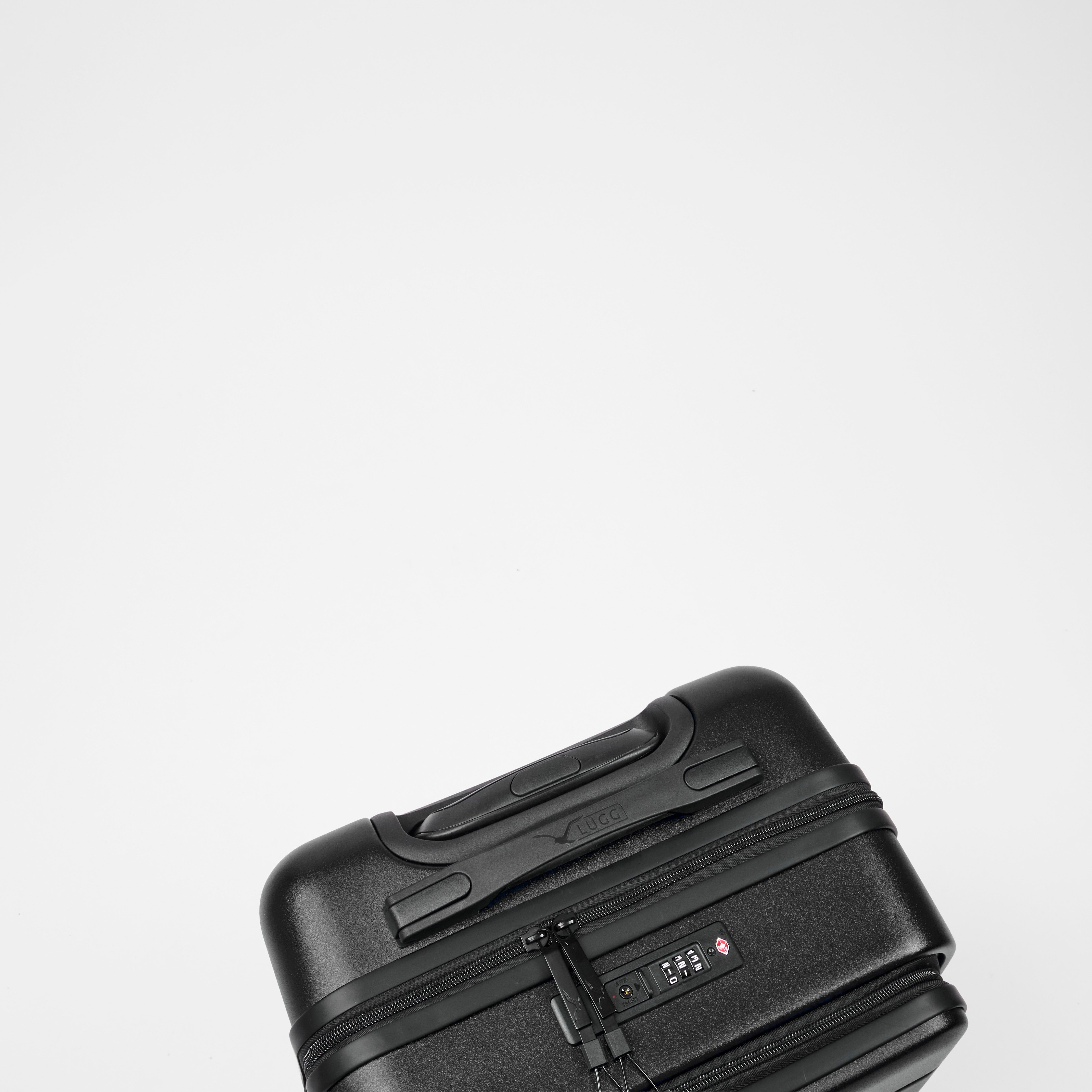 Lugg Flex Plus 20” Cabin Suitcase in Black