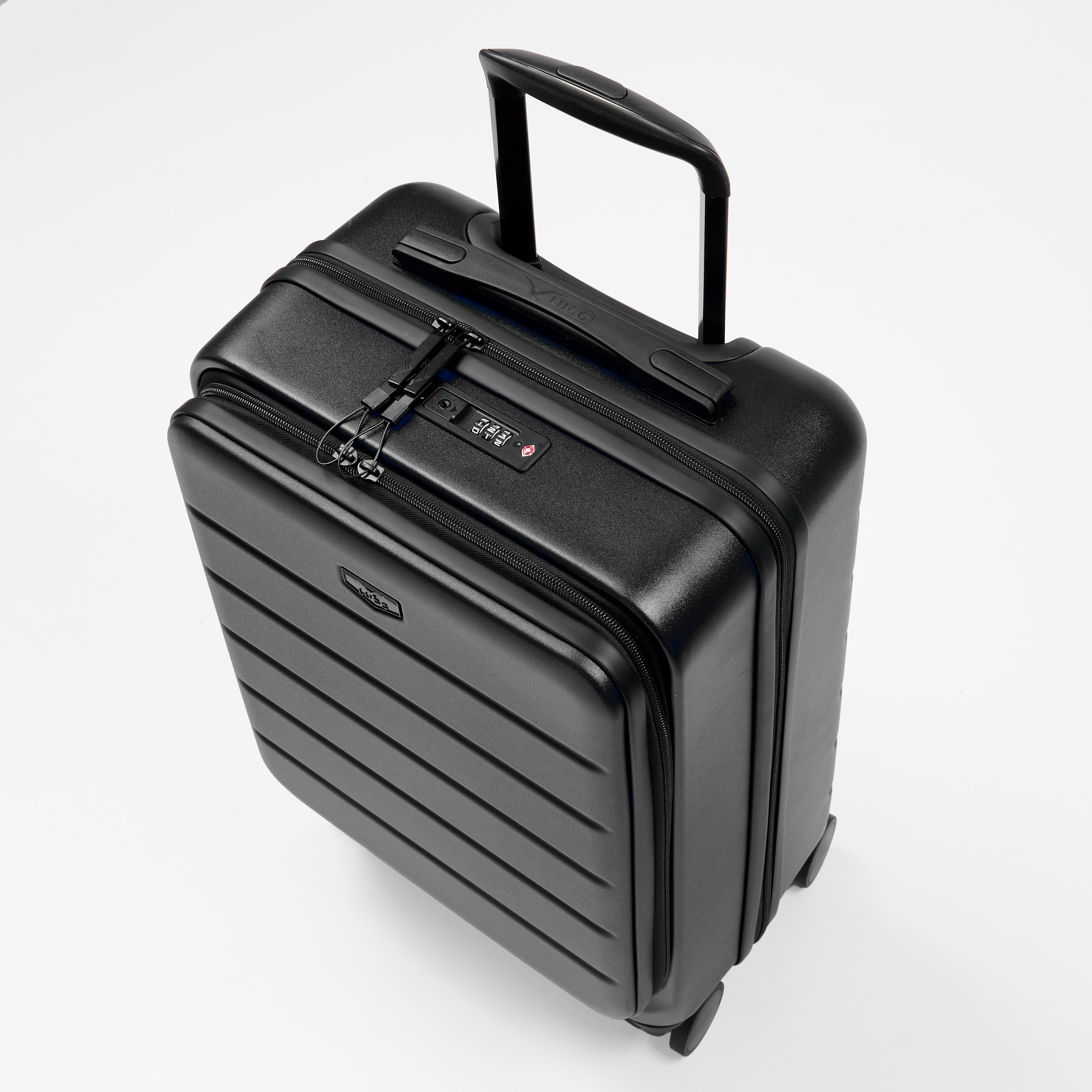 Lugg Flex Plus 20” Cabin Suitcase in Black