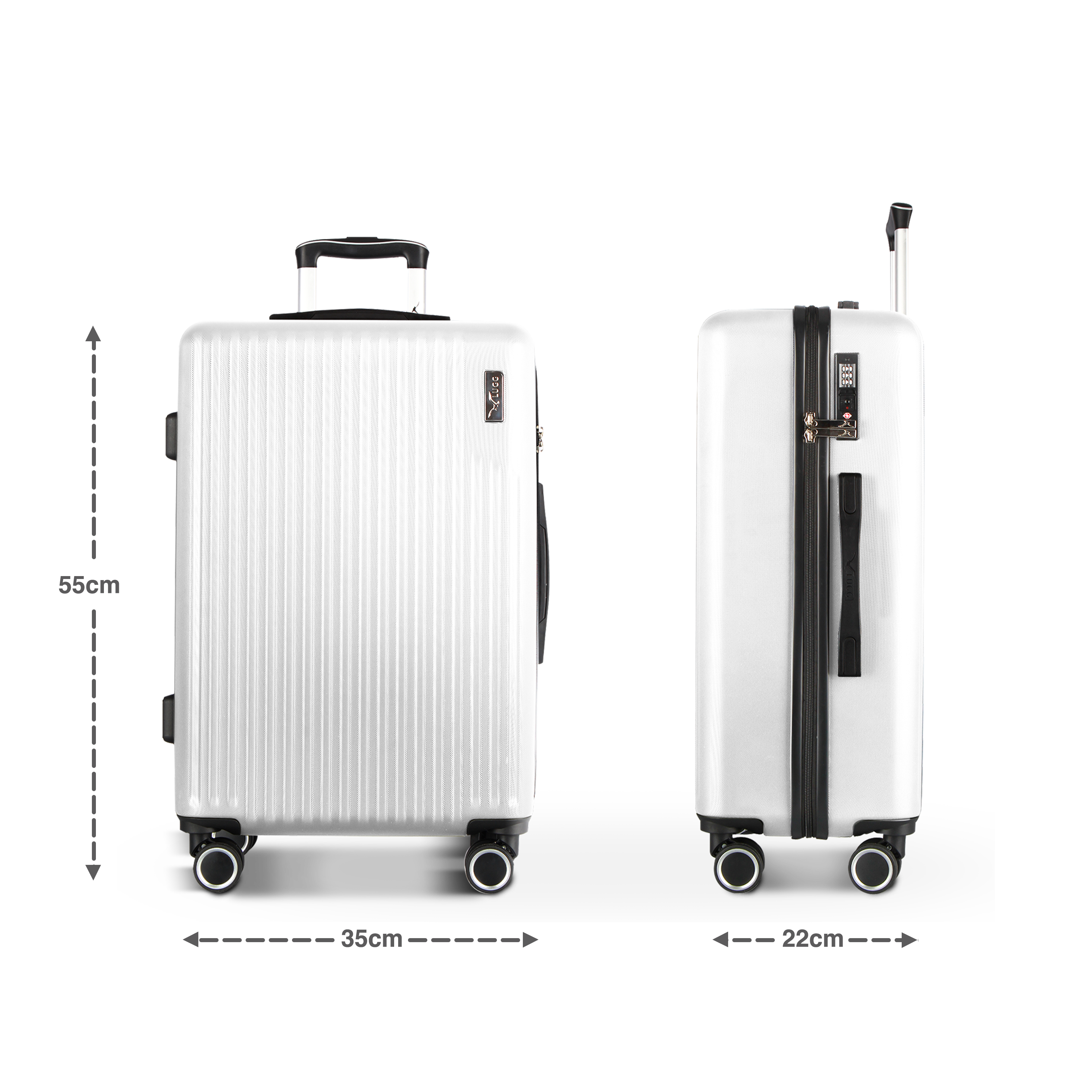 Vacay 20" Cabin Suitcase in Pearl