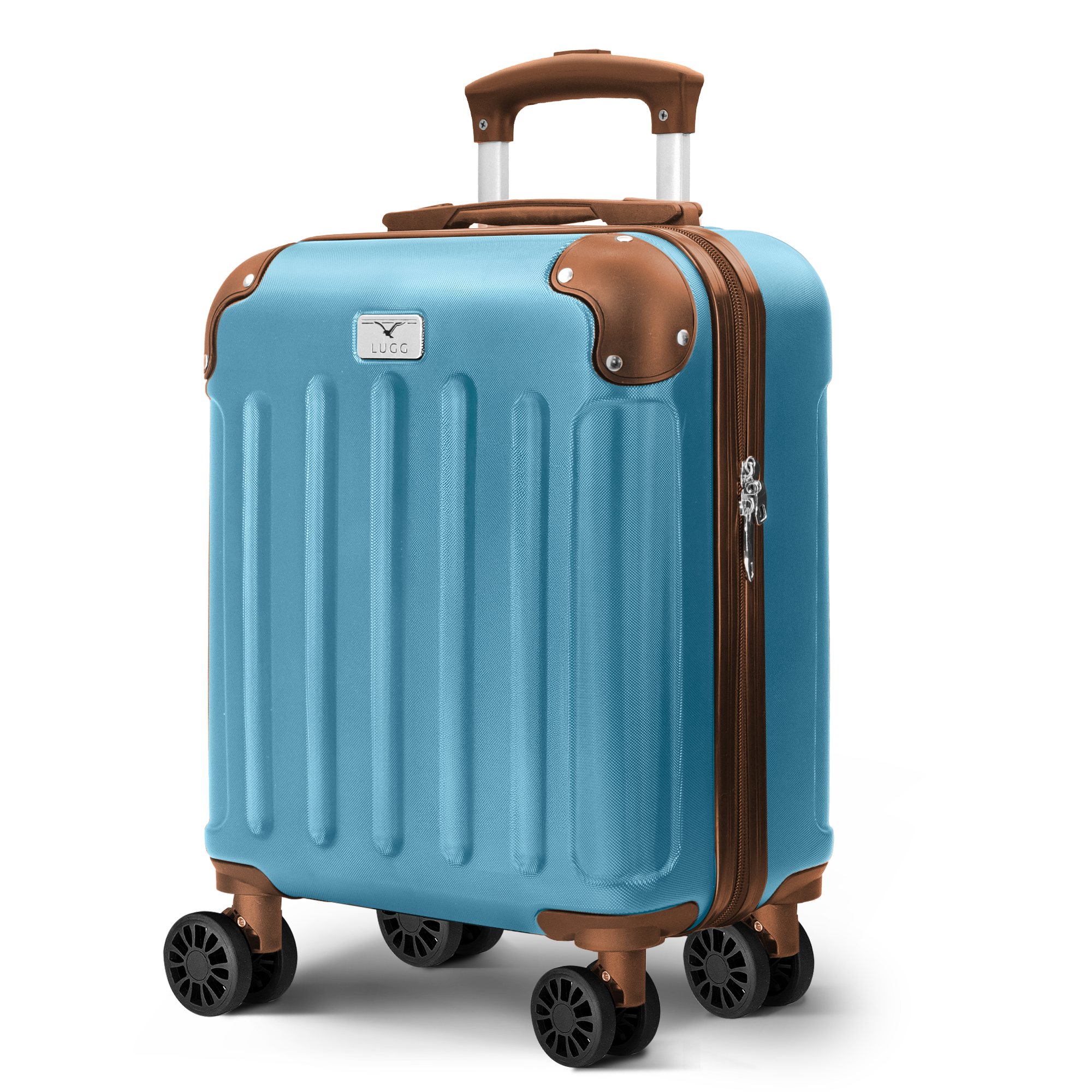 Skywander 15" Underseat Suitcase in Blue & Brown