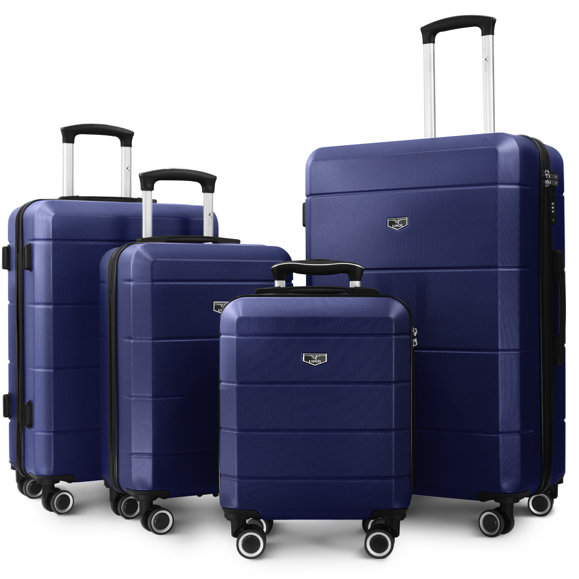 Jetset 4pc Suitcase Set in Midnight Blue