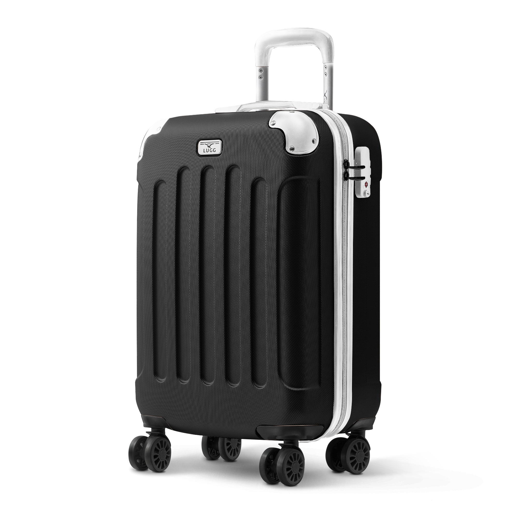 Skywander 20" Cabin Suitcase - 55 x 35 x 23cm in Black & White