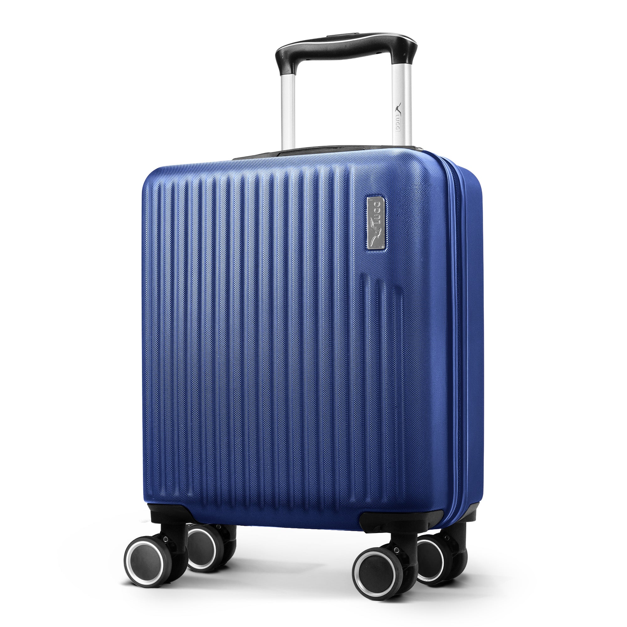 Vacay 15” Suitcase ABS Luggage, Aluminium Trolley Handle, 360° Spinner Wheels - Airline Compatible (45 x 33x 20cm) - Dusk