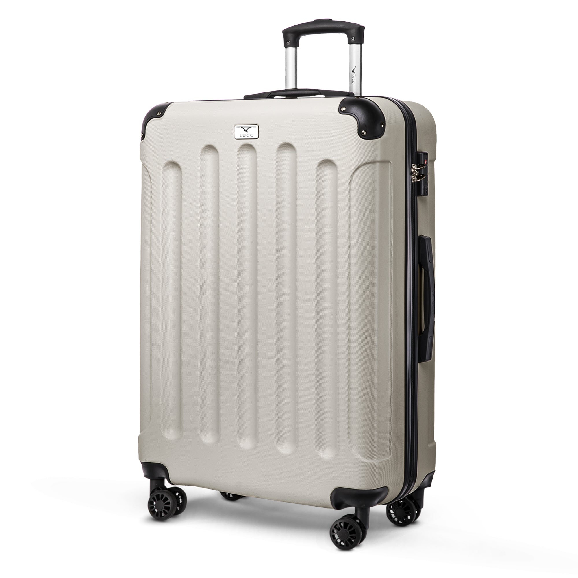 LUGG Skywander 28” Lightweight Luggage - 75cm x 49cm x 29cm - Strong & Lightweight with Secure TSA Lock, Smooth 360° Wheels & Resilient Handle- Beige