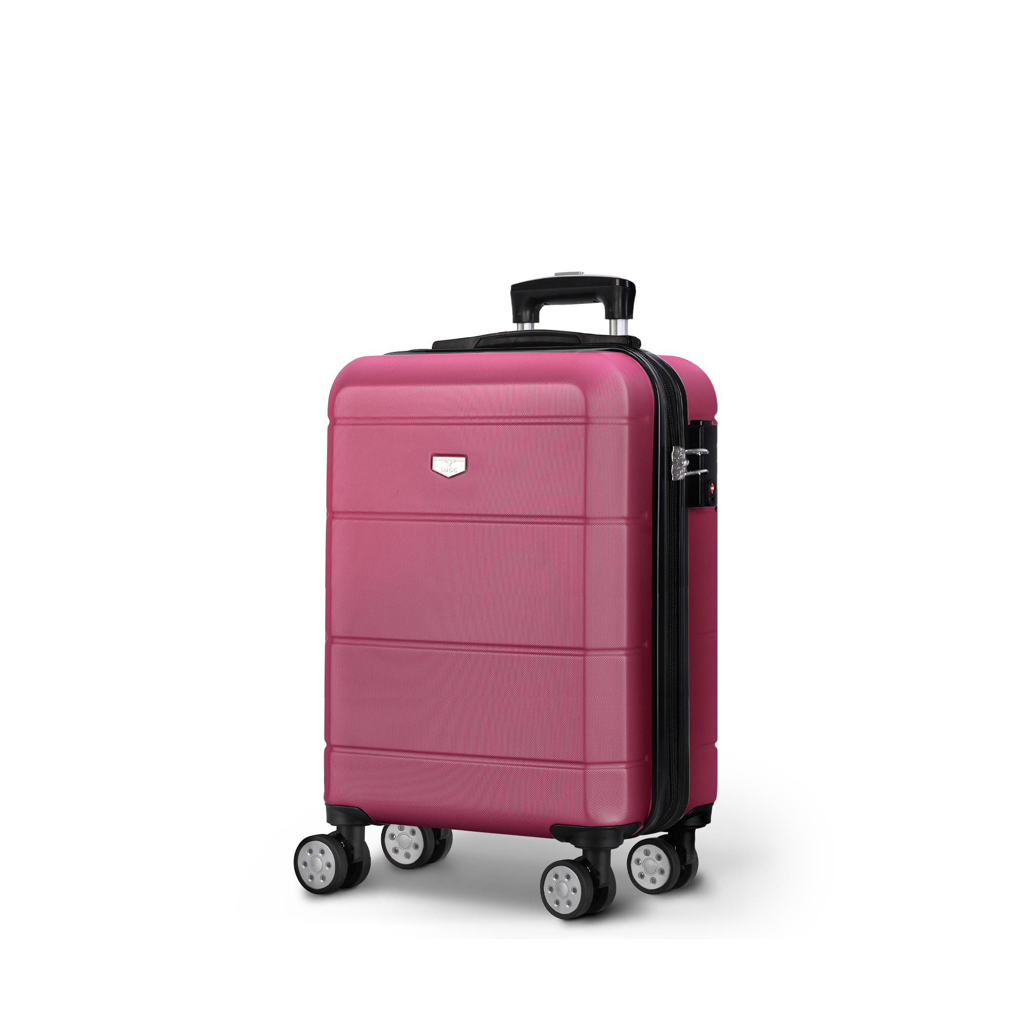 Bold 20-inch Burgundy Suitcase - Your Ultimate Travel Companion - UK