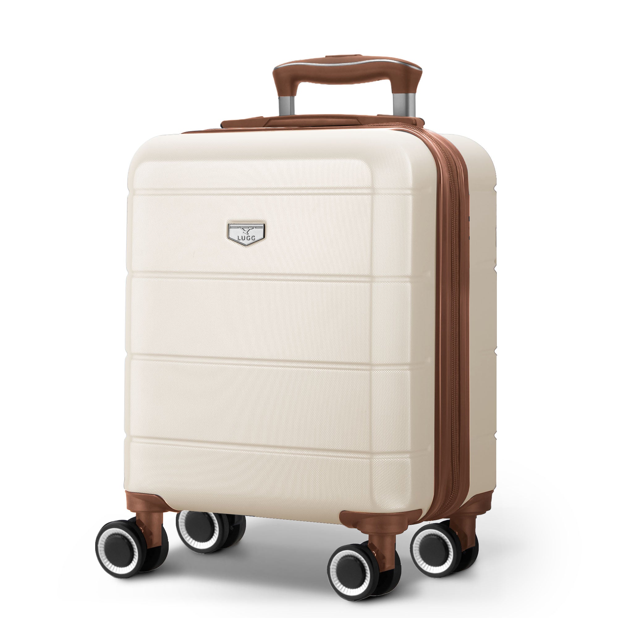 Jetset 15" Underseat Suitcase in Cream & Brown