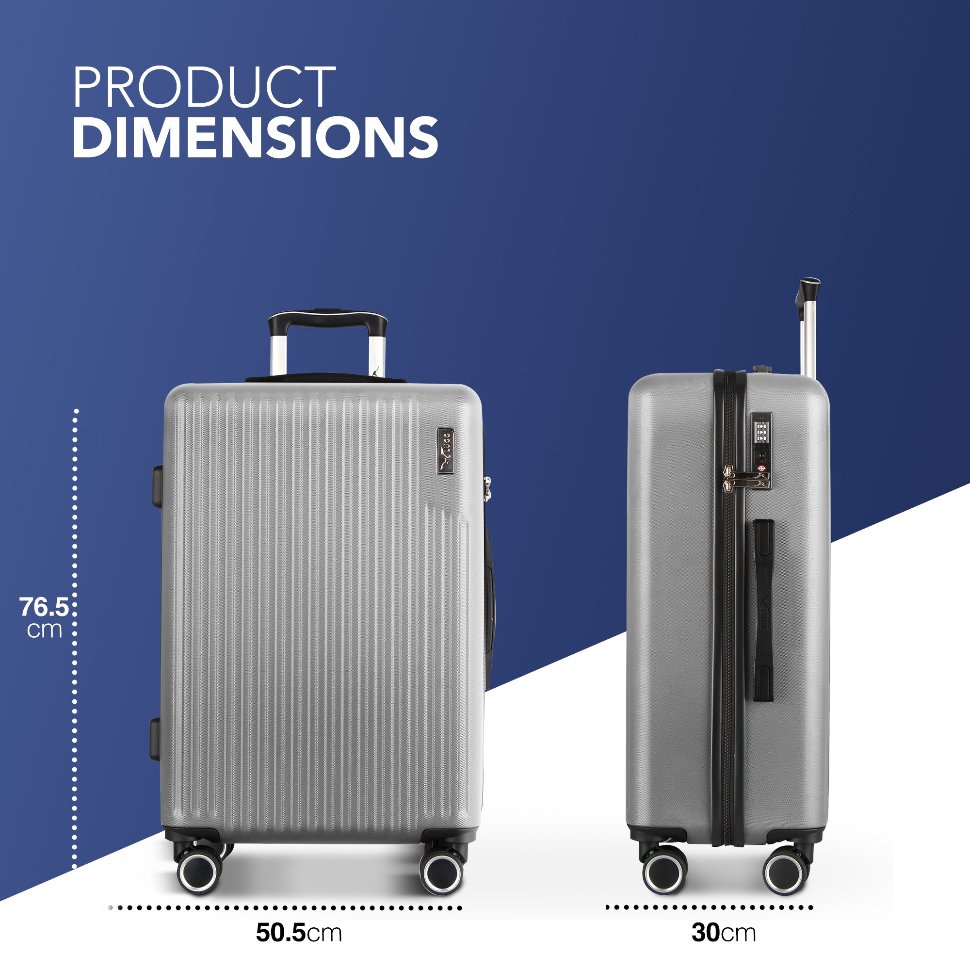 28" Vacay Large Suitcase - Raven
