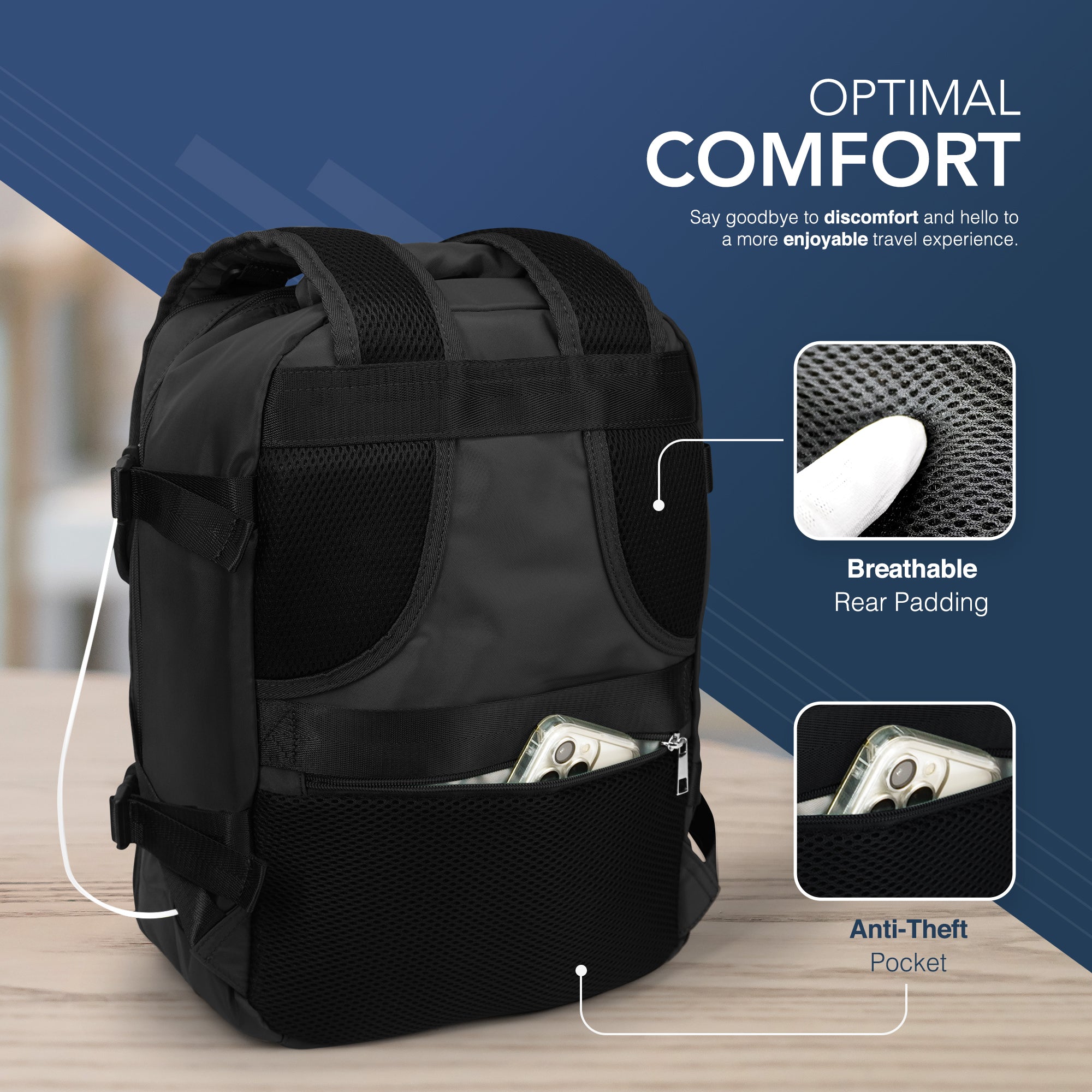 Travel Backpack with Extra Padding