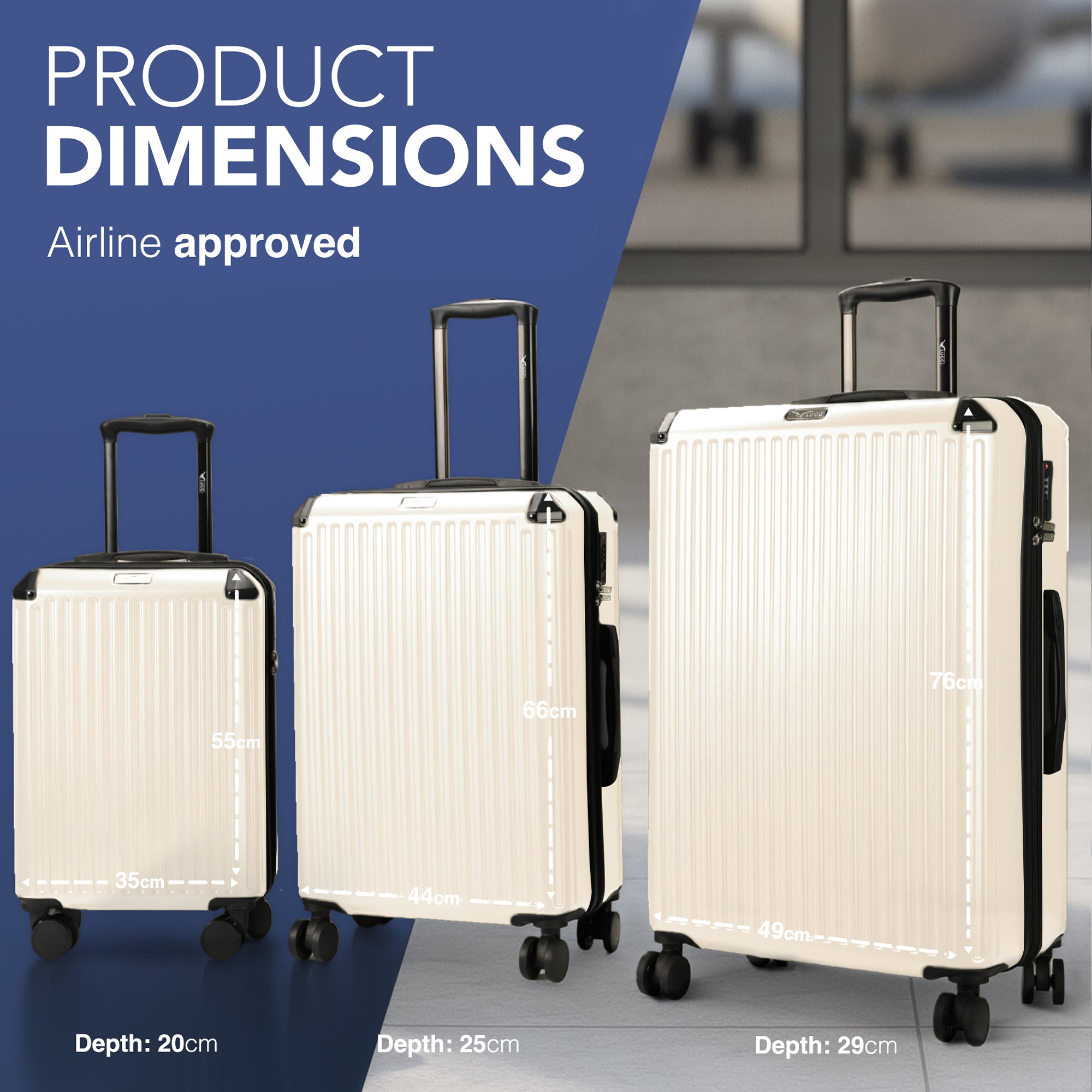 Sky Rover 3pc Set in Taupe - Clearance