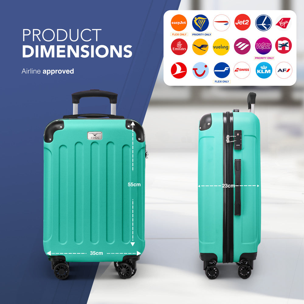Skywander 20" Cabin Suitcase - 55 x 35 x 23cm in Mint