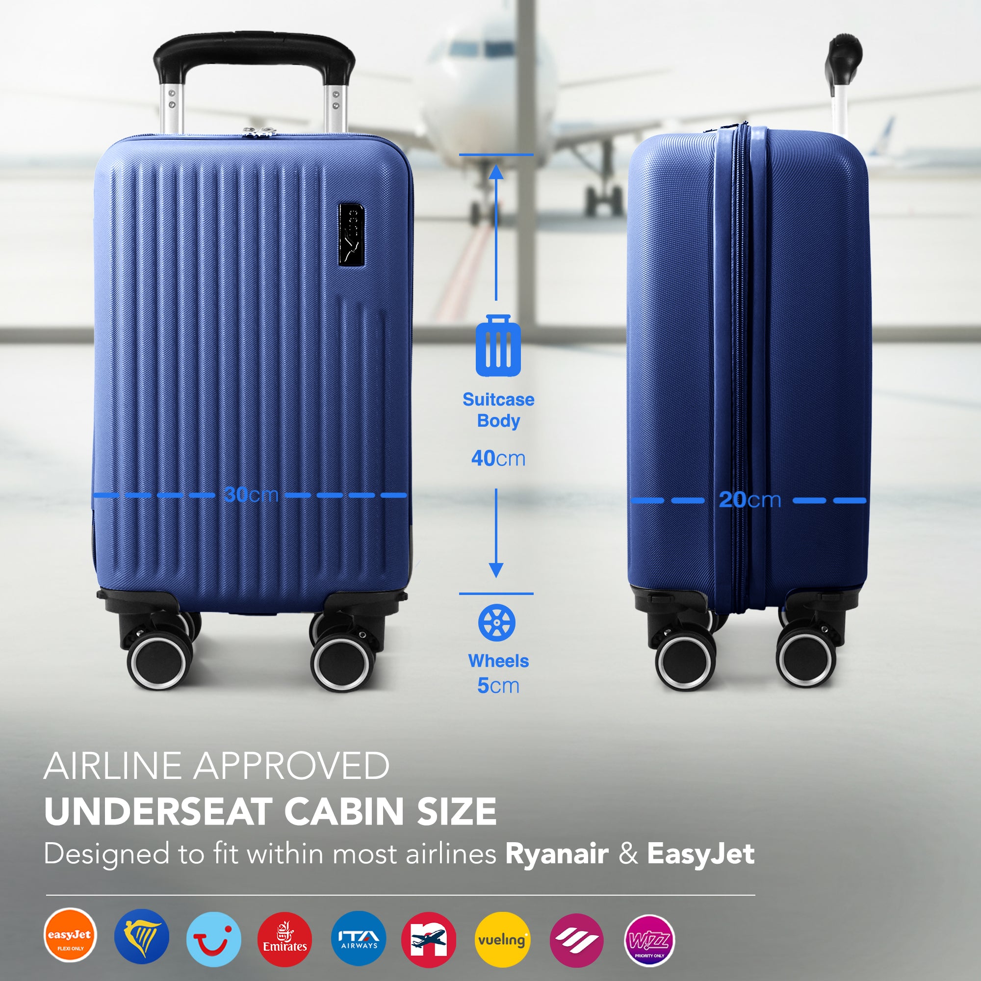 40cm Vacay Underseat Cabin Bag - Dusk
