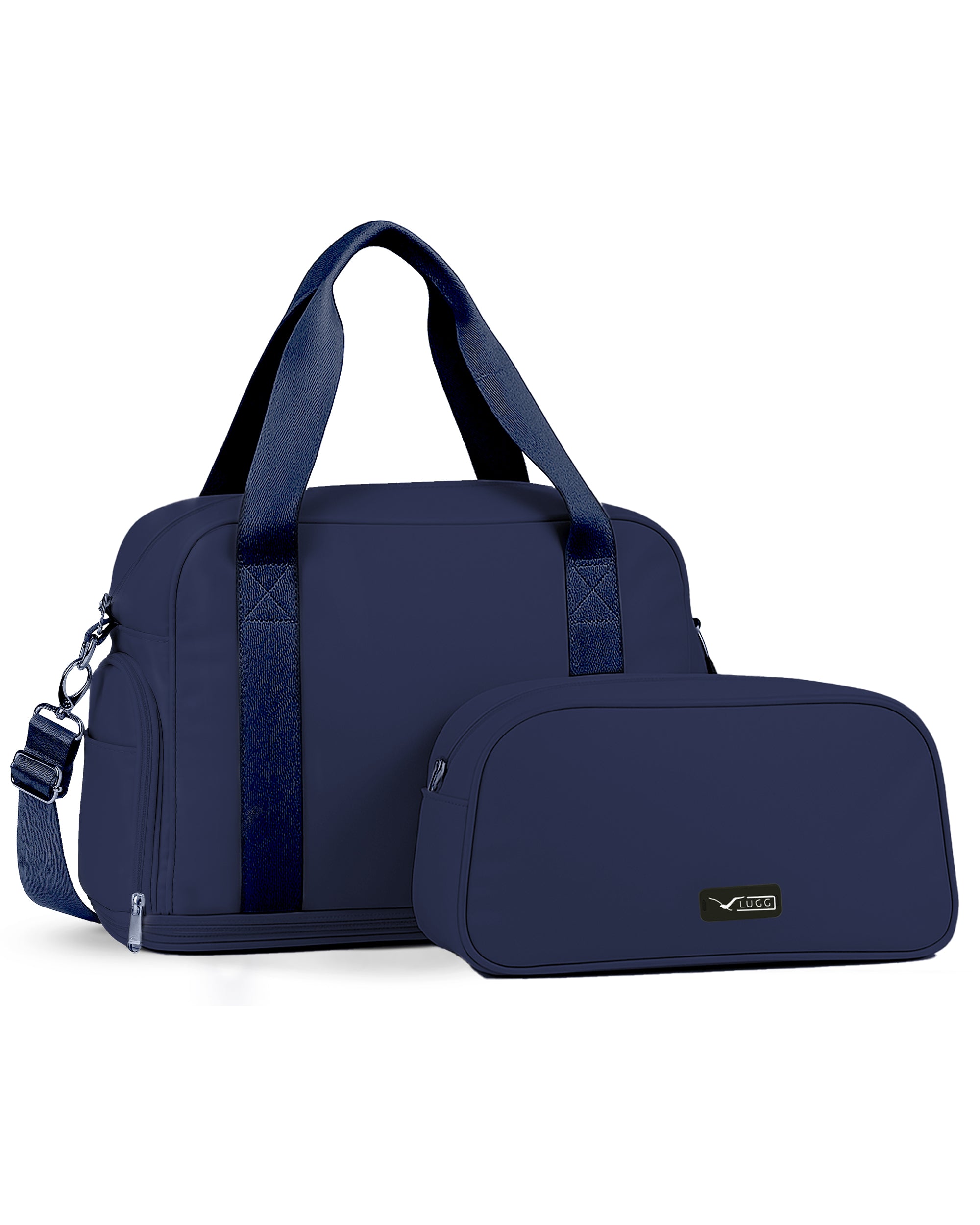LUGG Duffle & Toiletry Bag Set – Waterproof Travel Bags for Men & Women - Midnight Blue