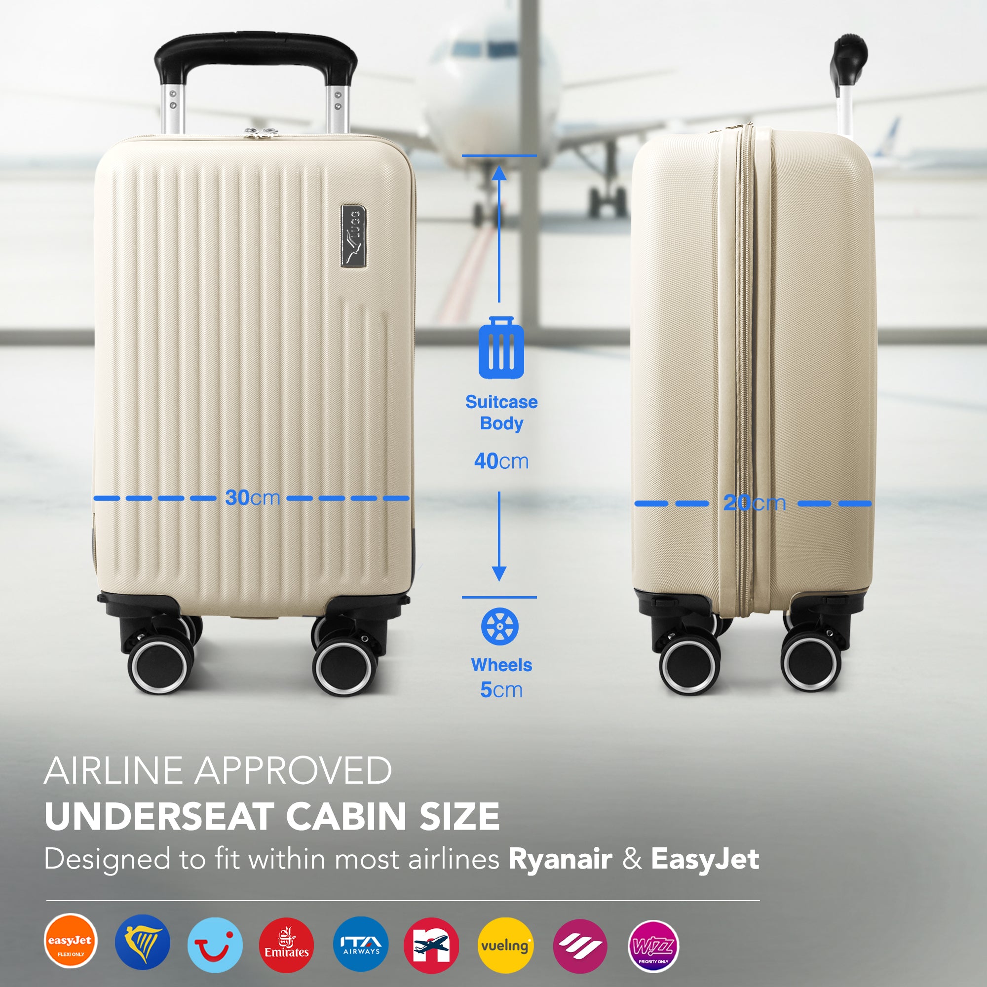 40cm Vacay Underseat Cabin Bag - Earth