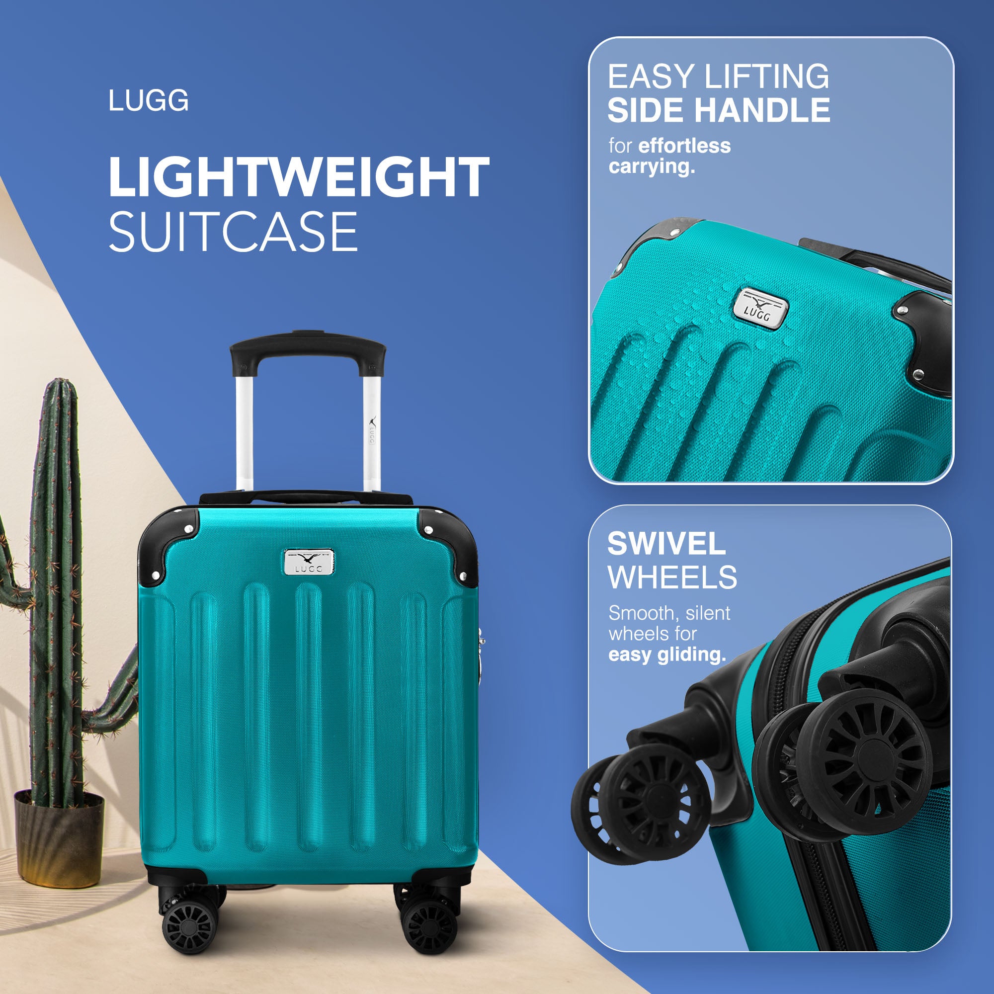 Skywander 15" Underseat Suitcase in Teal