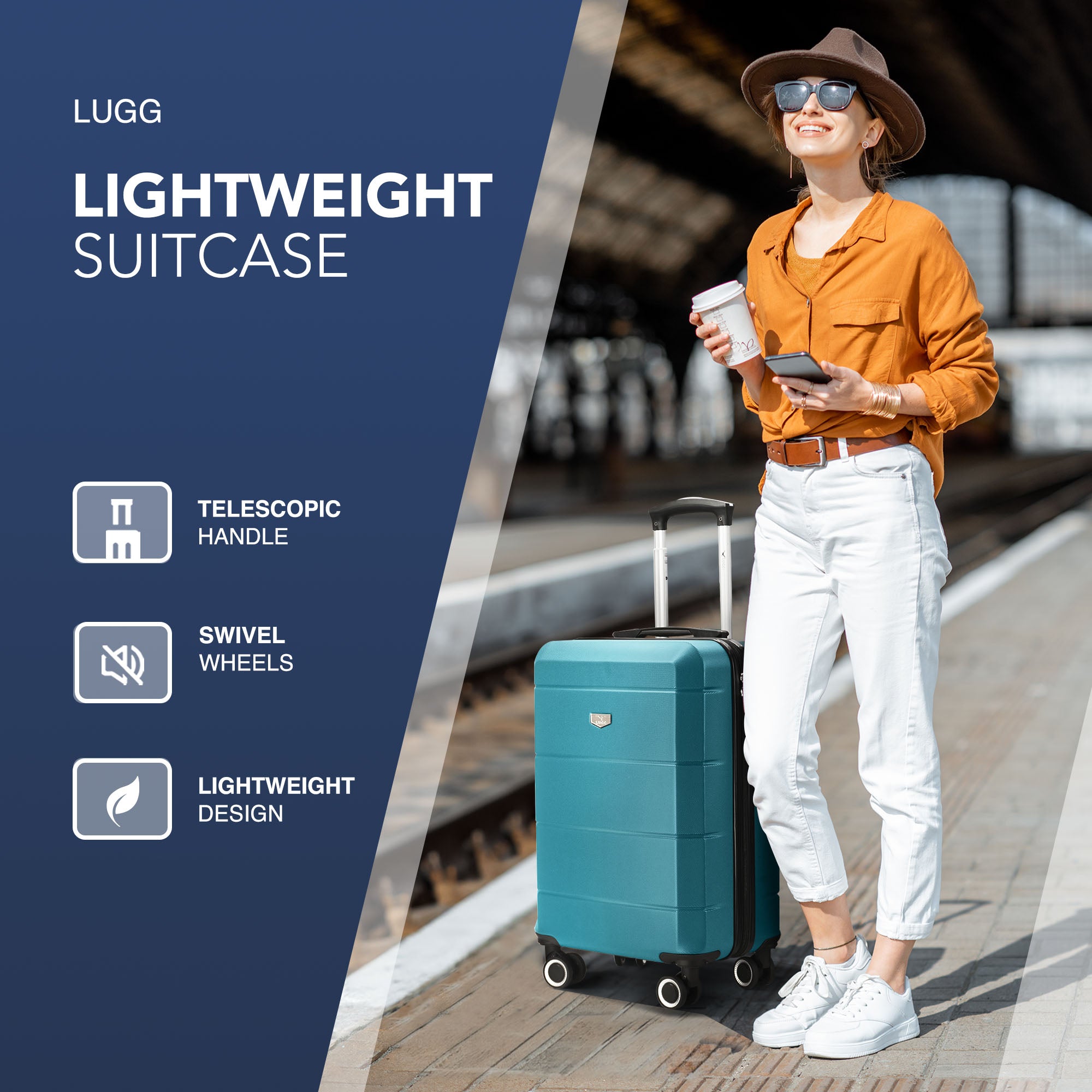 Jetset 20" Cabin Suitcase in Teal