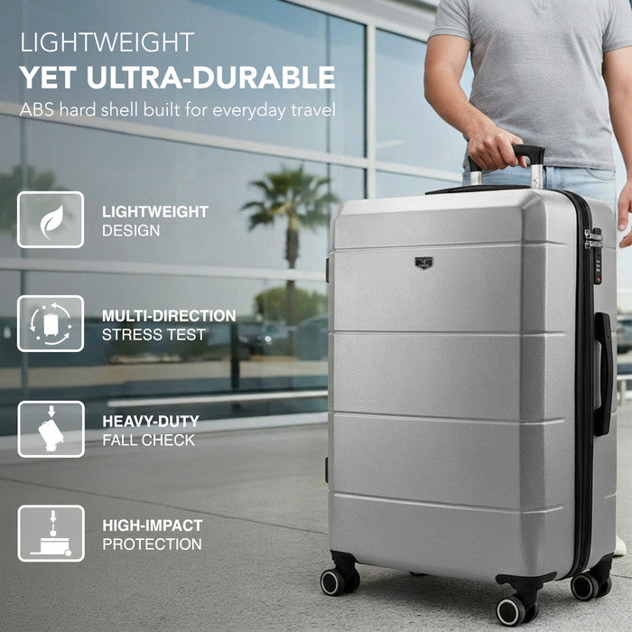 28" Jetset Large Suitcase - Silver