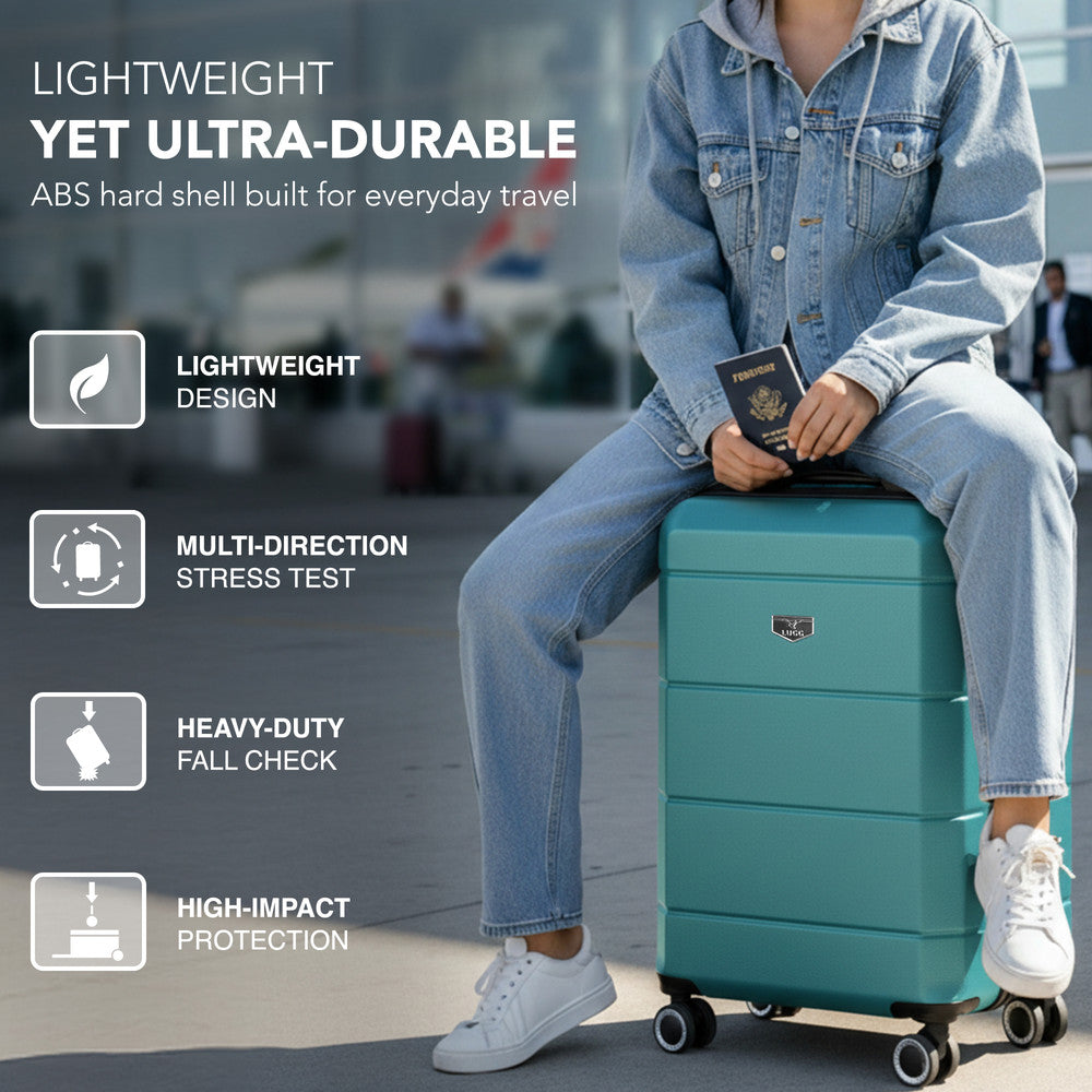 Jetset 20" Cabin Suitcase - 55 x 35 x 23cm in Teal