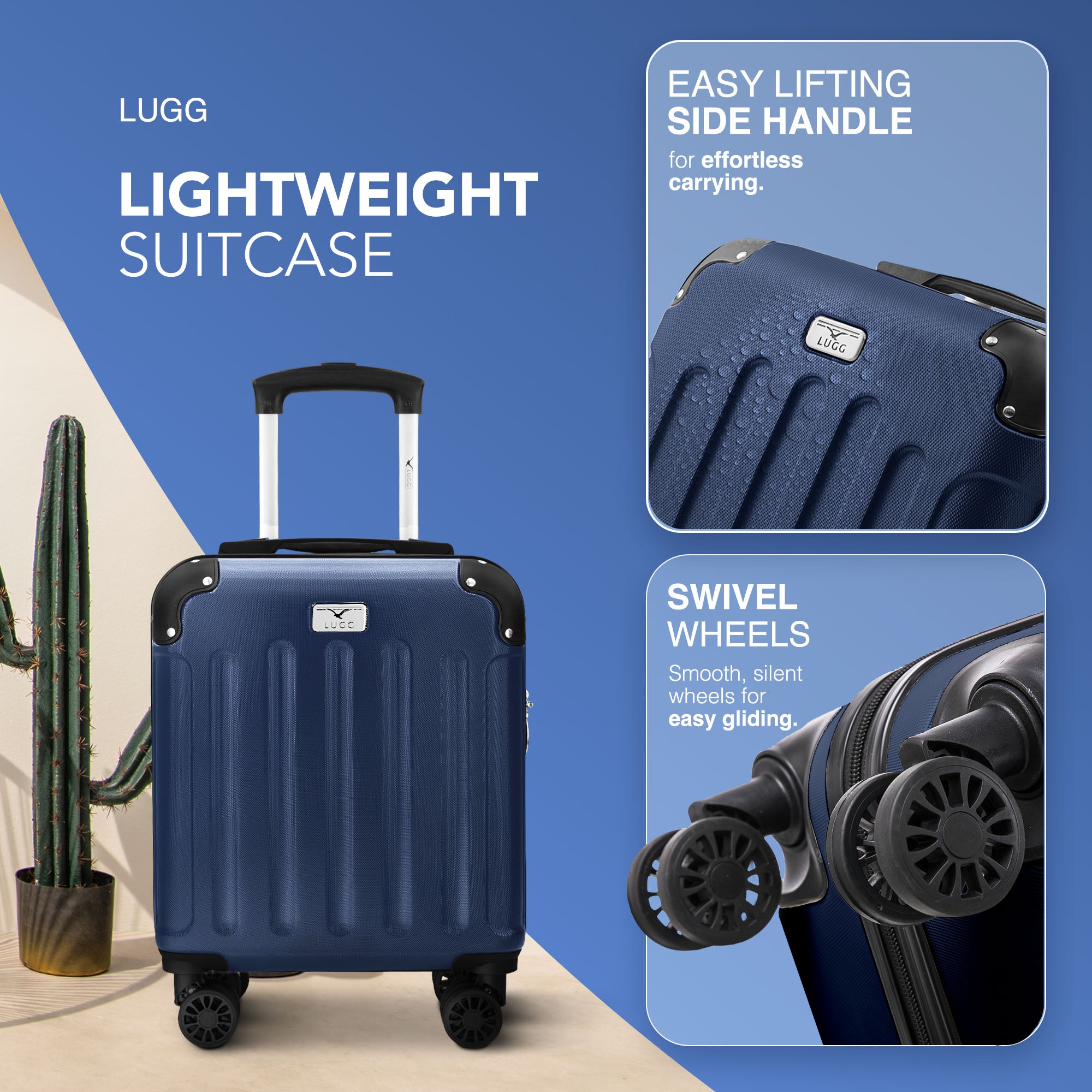 Skywander 15" Underseat Suitcase in Midnight Blue