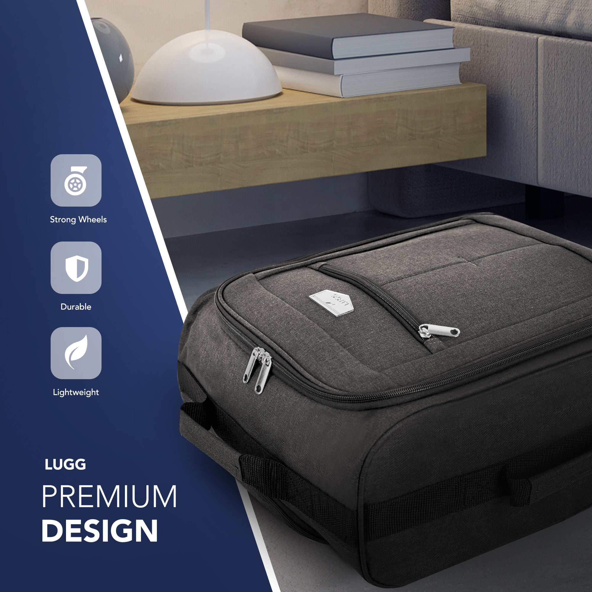 Soft Cabin Bag for EasyJet Overhead Locker - Charcoal