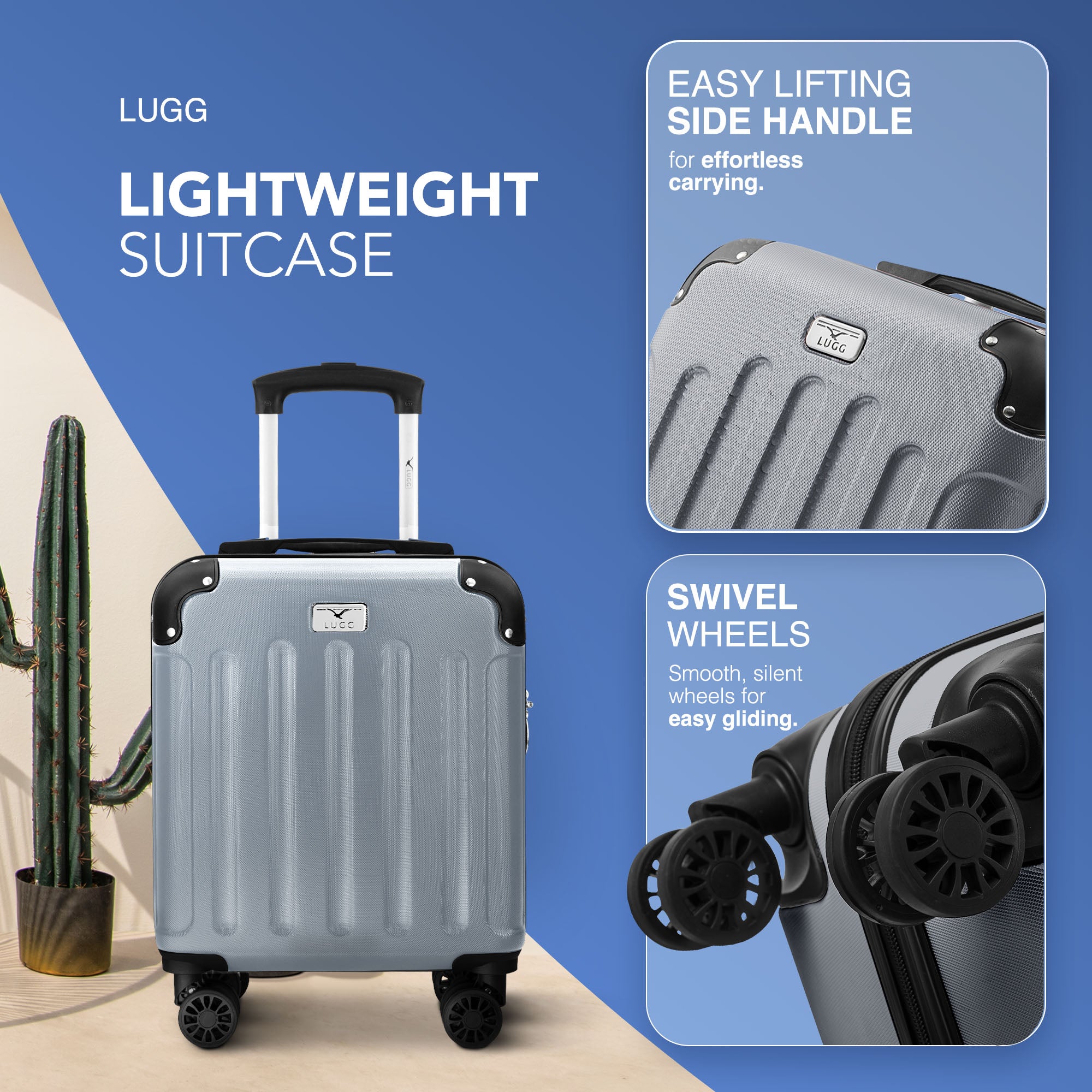 Skywander 15" Underseat Suitcase in Silver