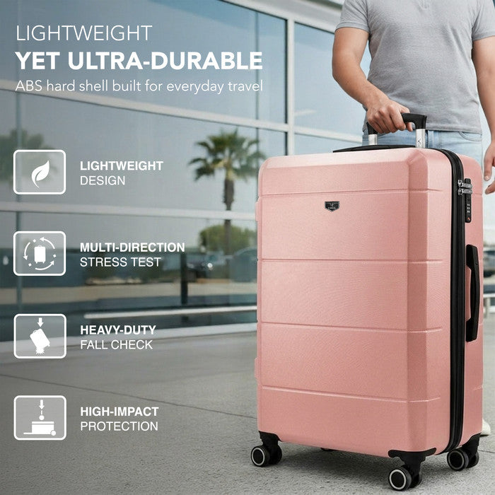 28" Jetset Large Suitcase - Rose Gold