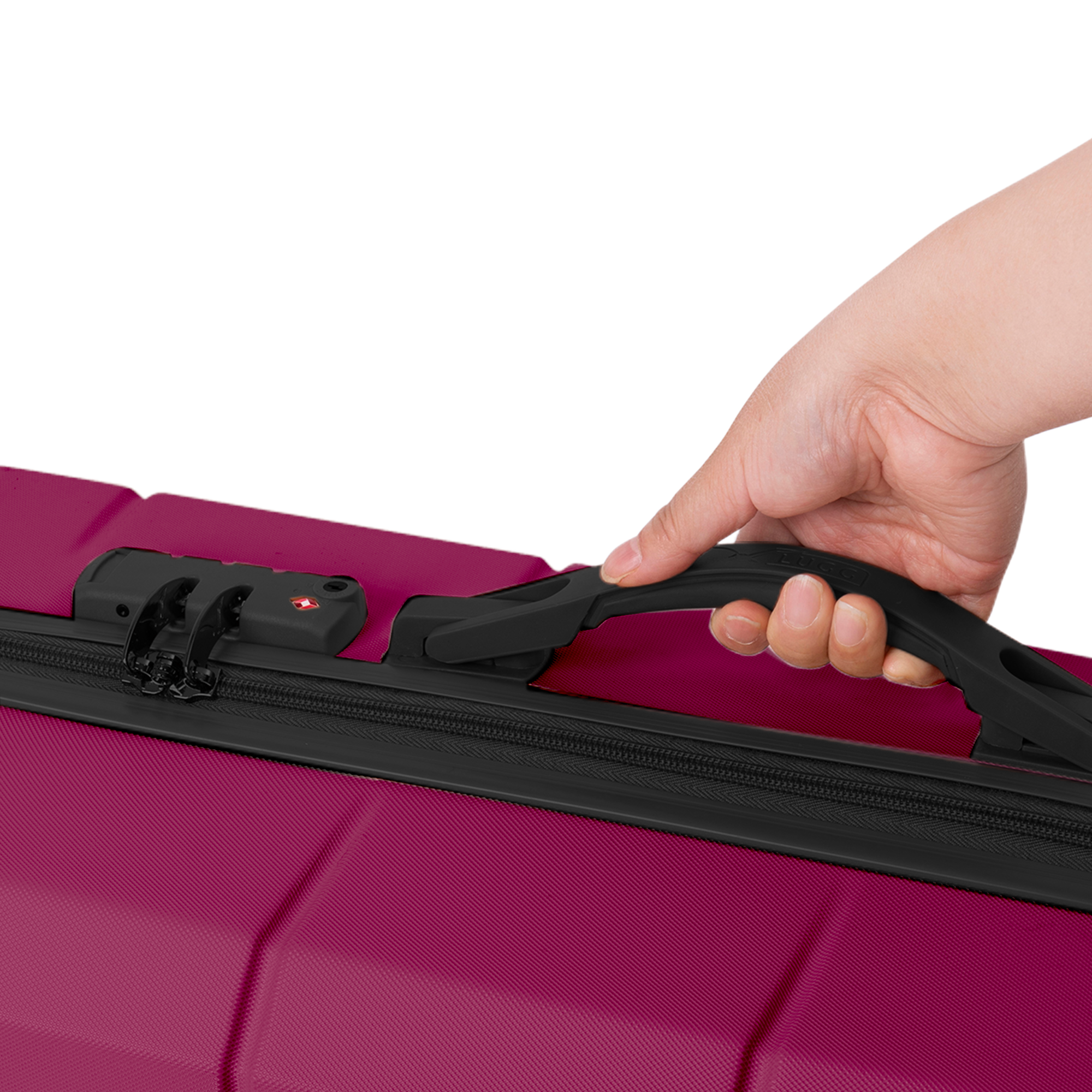 Jetset 3pc Suitcase Set in Burgundy