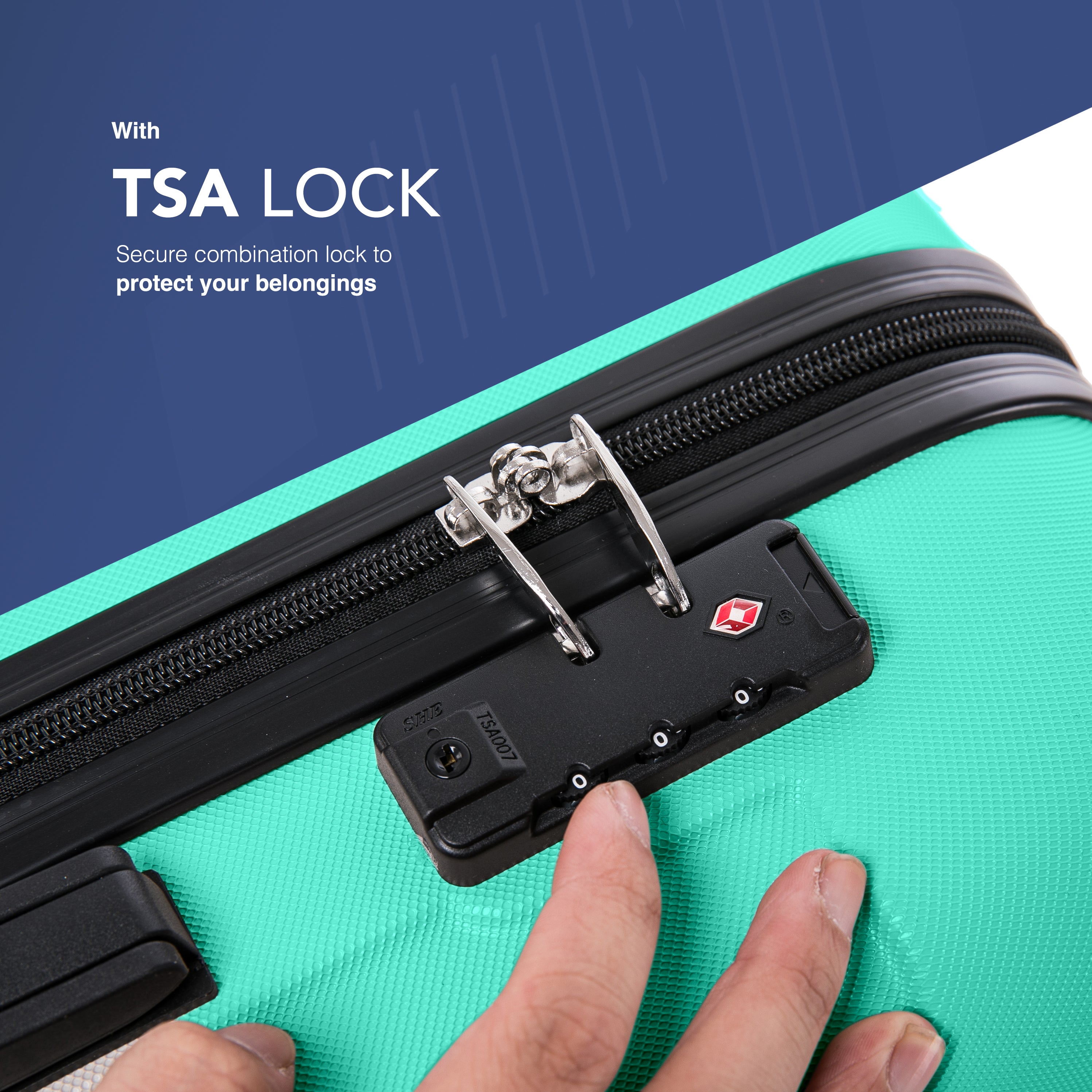 Skywander 20" Cabin Suitcase - 55 x 35 x 23cm in Mint