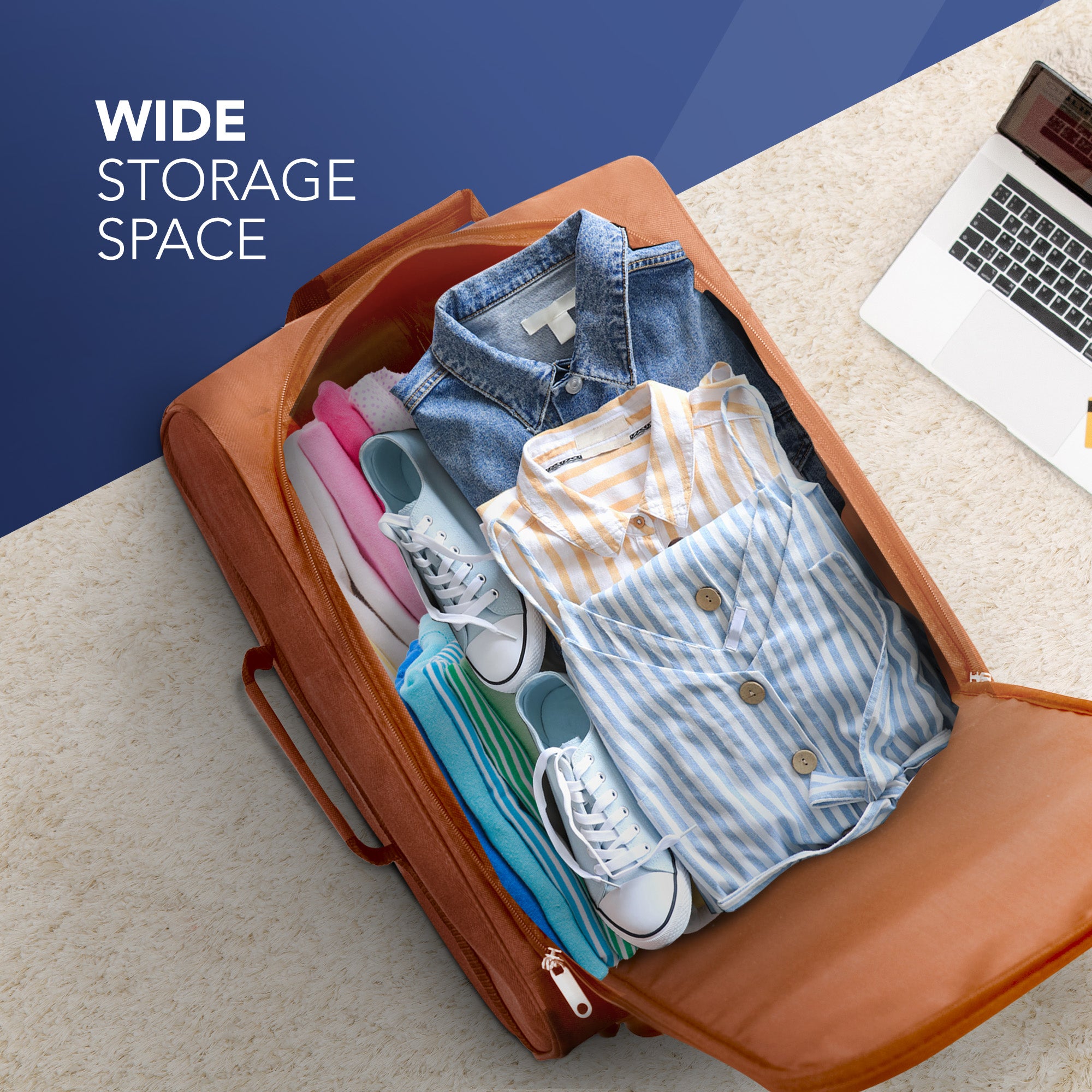 Soft Cabin Bag for Ryanair & EasyJet Priority Overhead Locker - Orange
