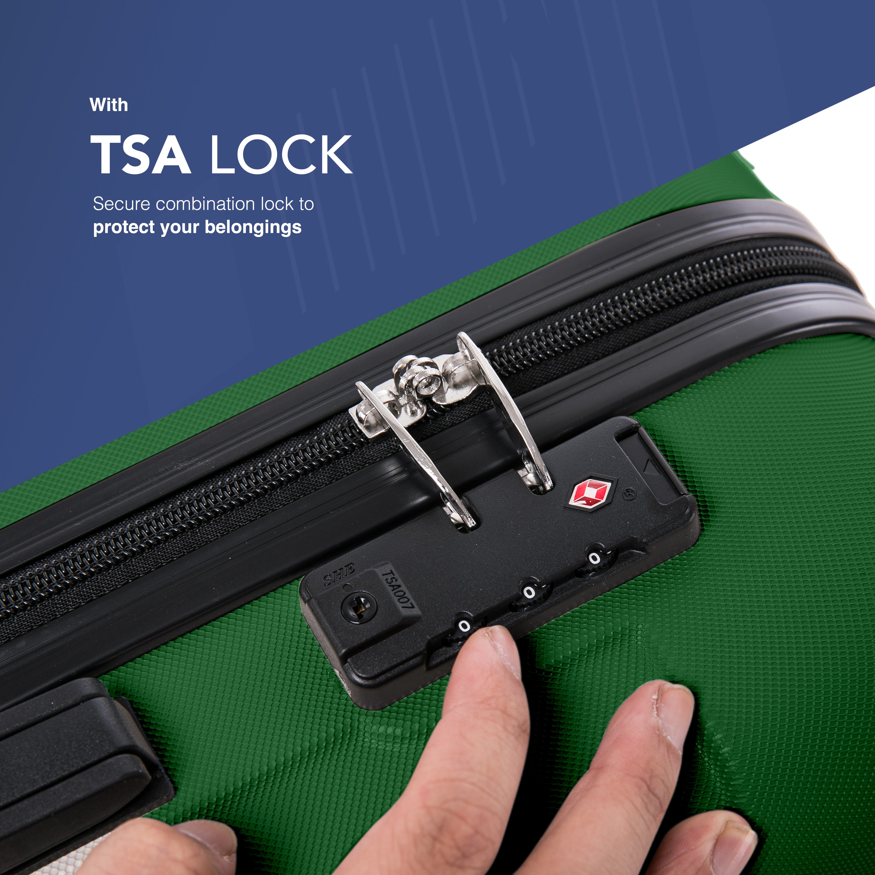 Skywander 20" Cabin Suitcase - 55 x 35 x 23cm in Khaki