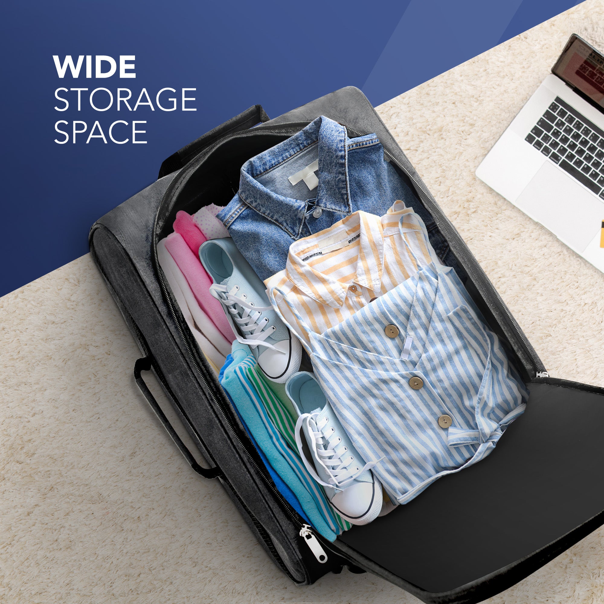 Soft Cabin Bag for Ryanair & EasyJet Priority Overhead Locker - Charcoal