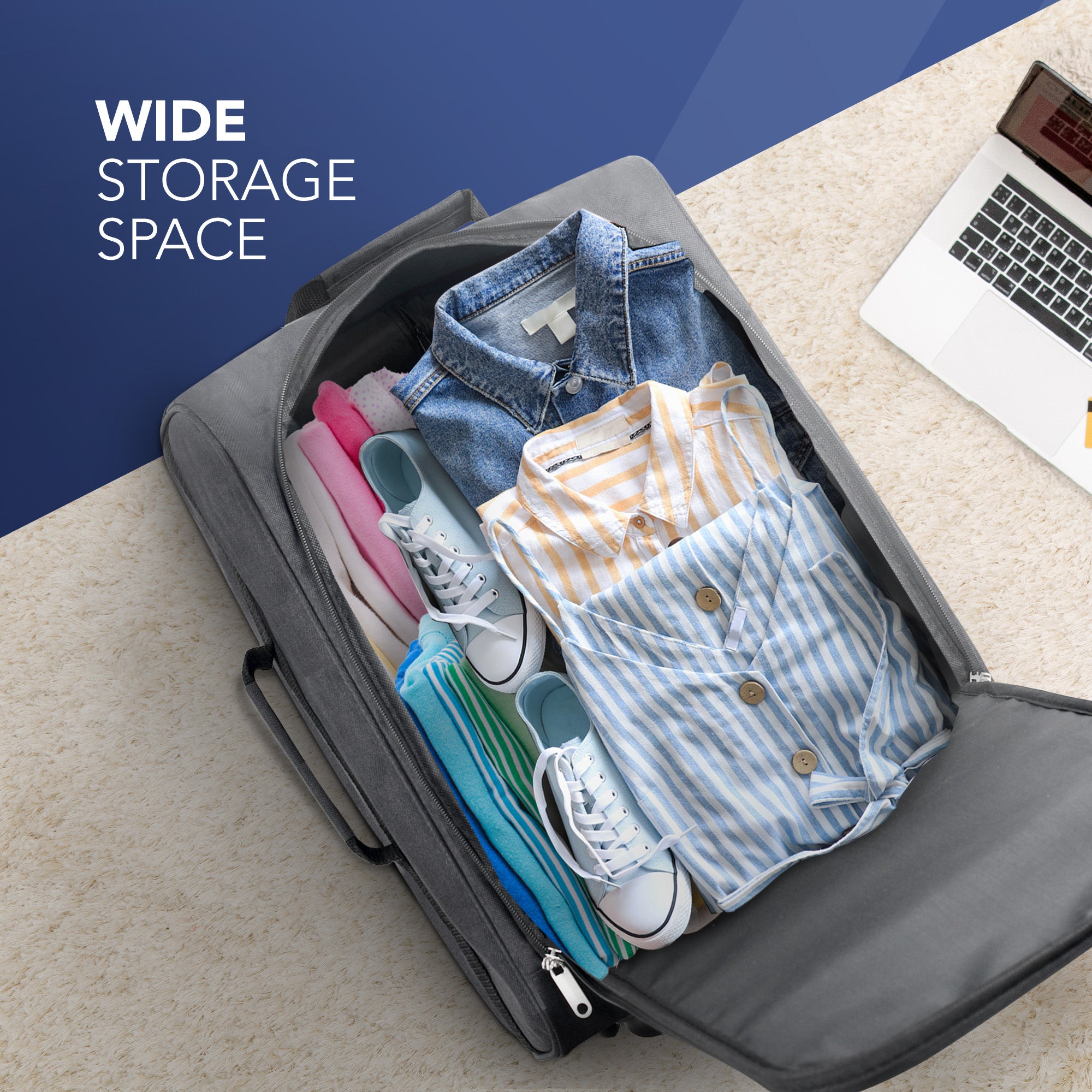 Soft Cabin Bag for Ryanair & EasyJet Priority Overhead Locker - Grey