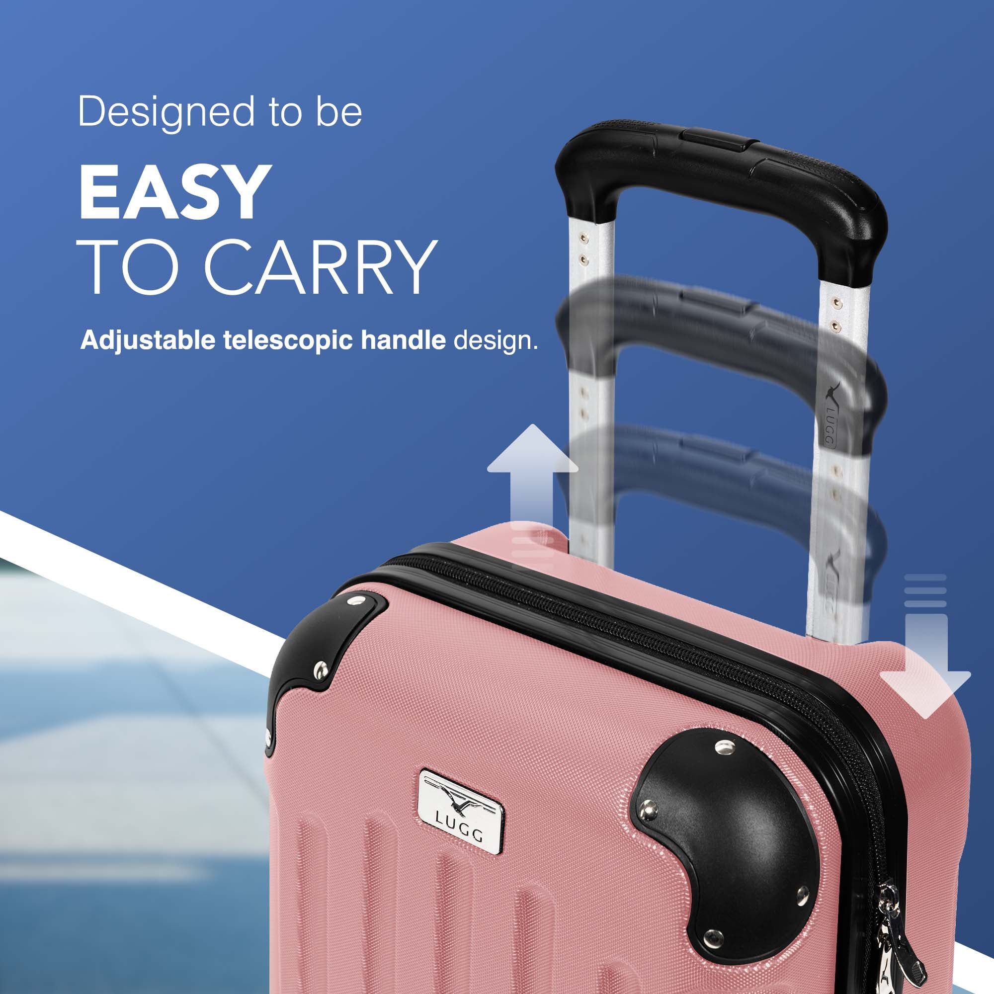 40cm Skywander Underseat Cabin Bag - Rose Gold