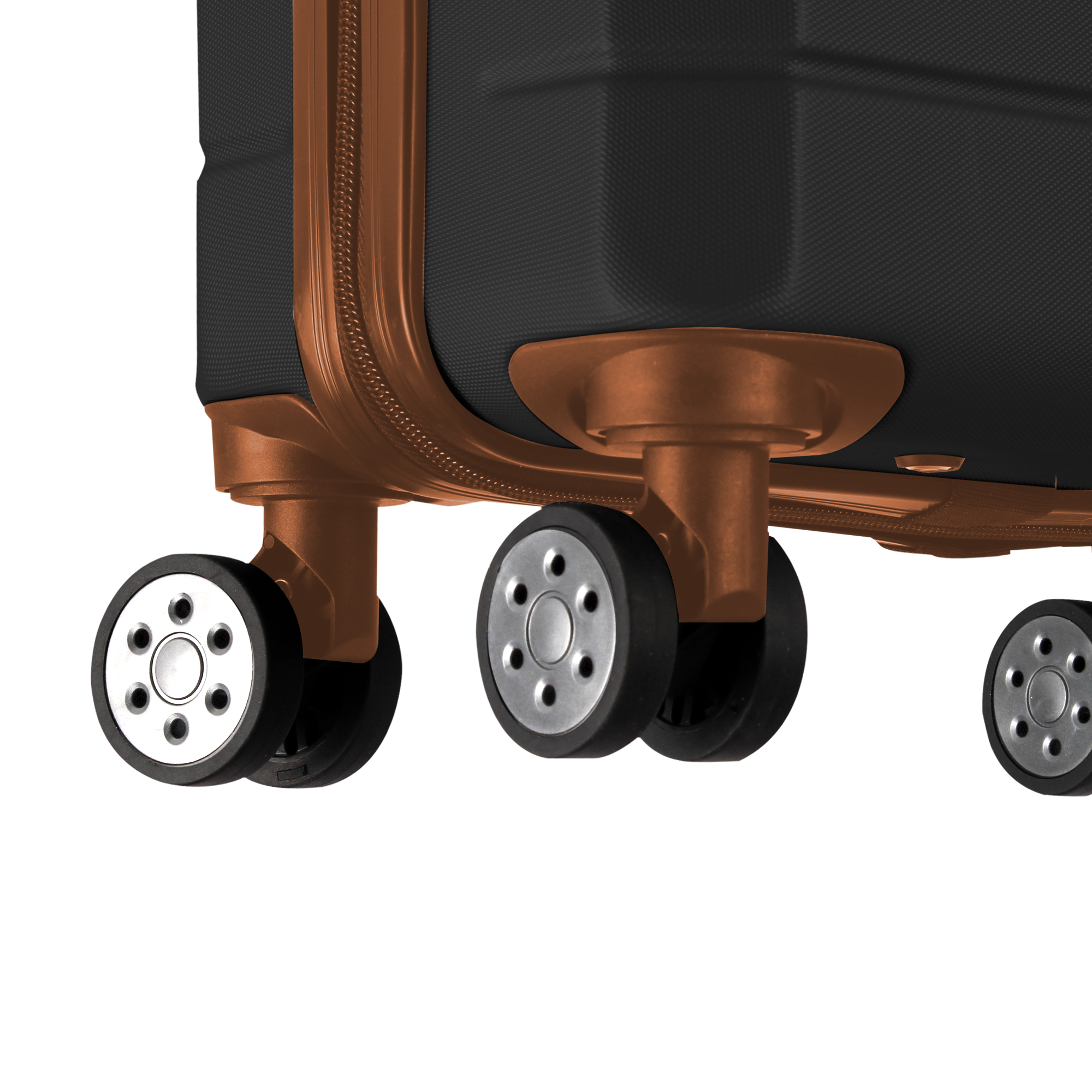 Jetset 15" Underseat Suitcase in Black & Brown