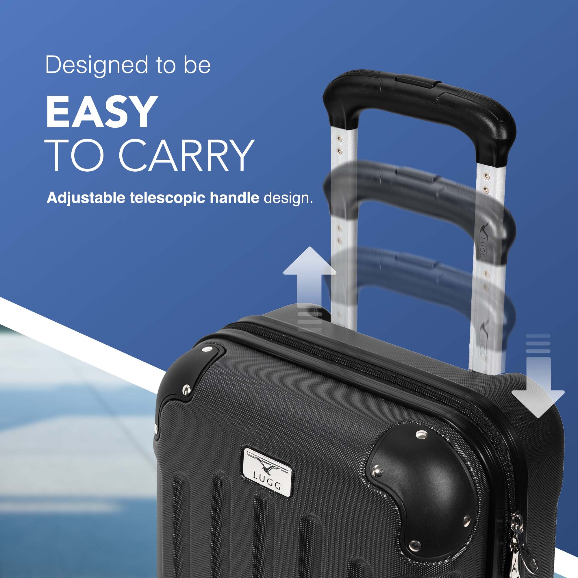 40cm Skywander Underseat Cabin Bag - Black