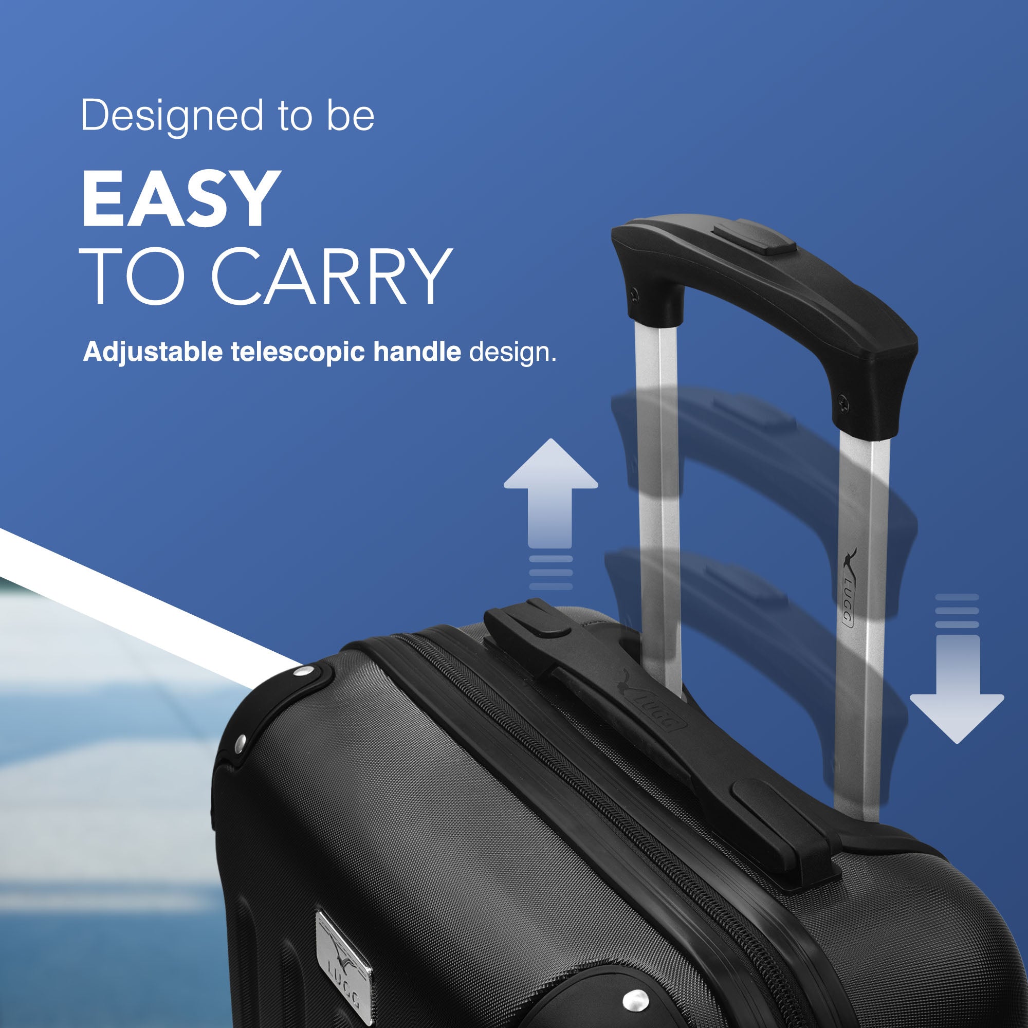 Skywander 15" Underseat Suitcase in Black