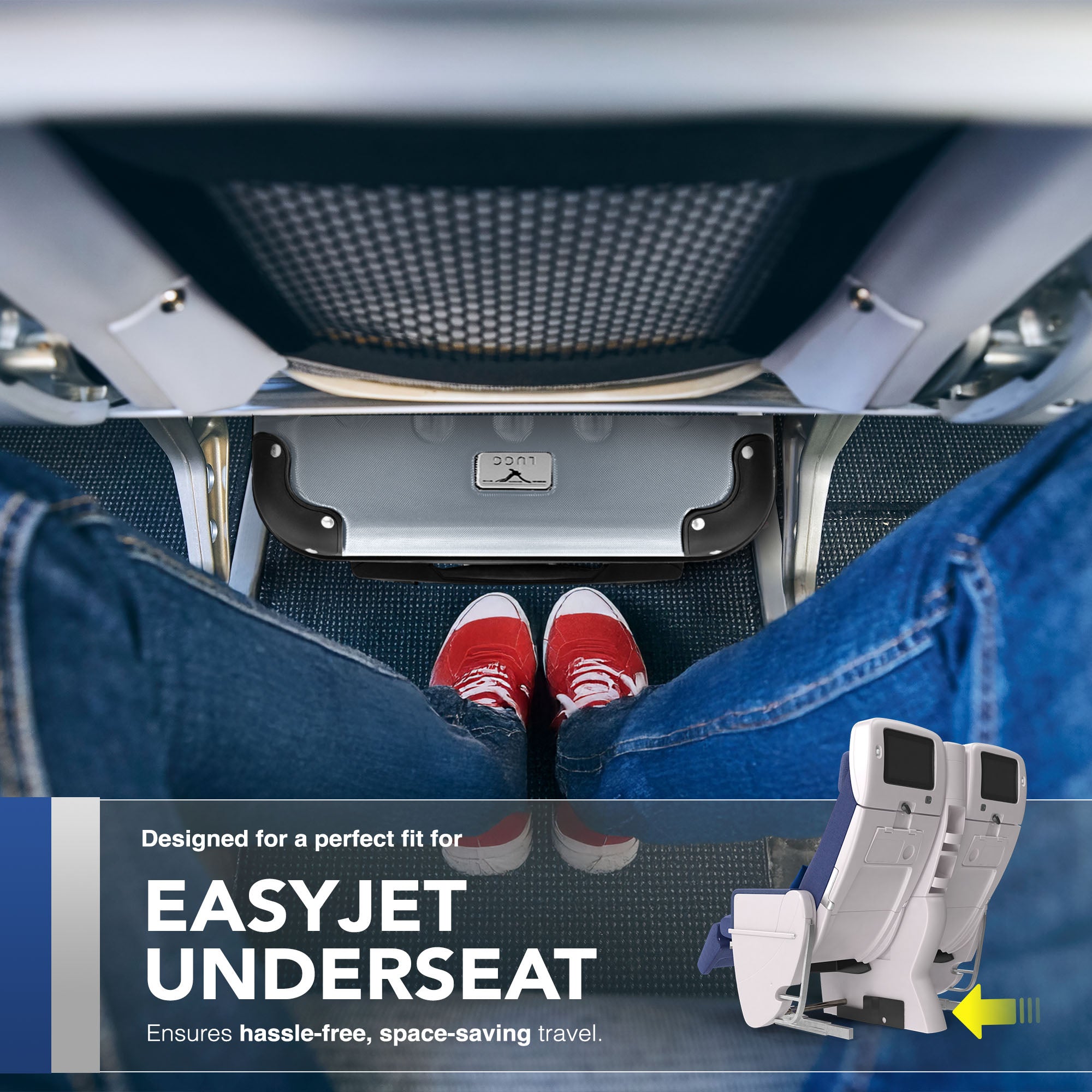 Skywander 15" Underseat Suitcase in Silver