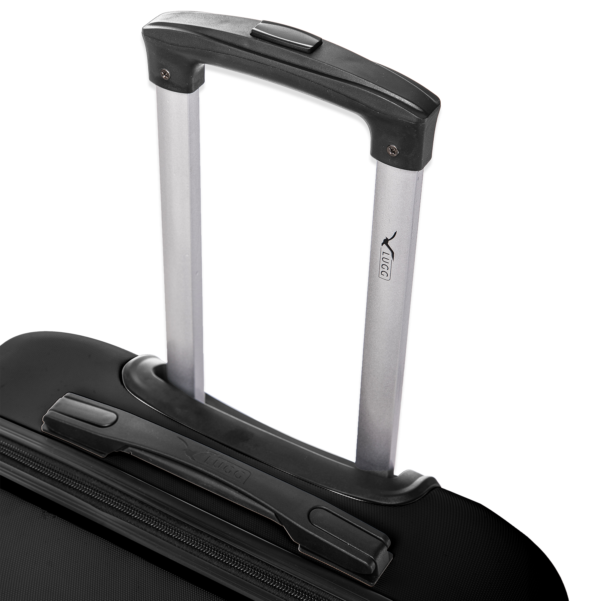 Skywander 3pc Suitcase Set in Black & White