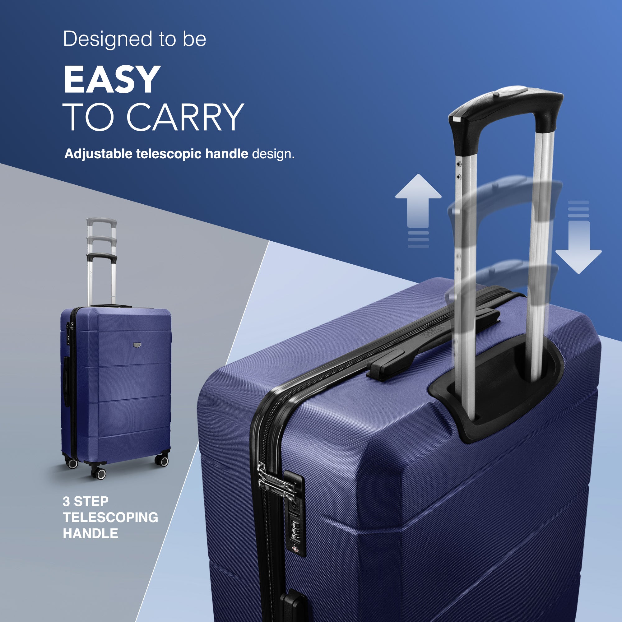 Jetset 28" Large Suitcase in Midnight Blue