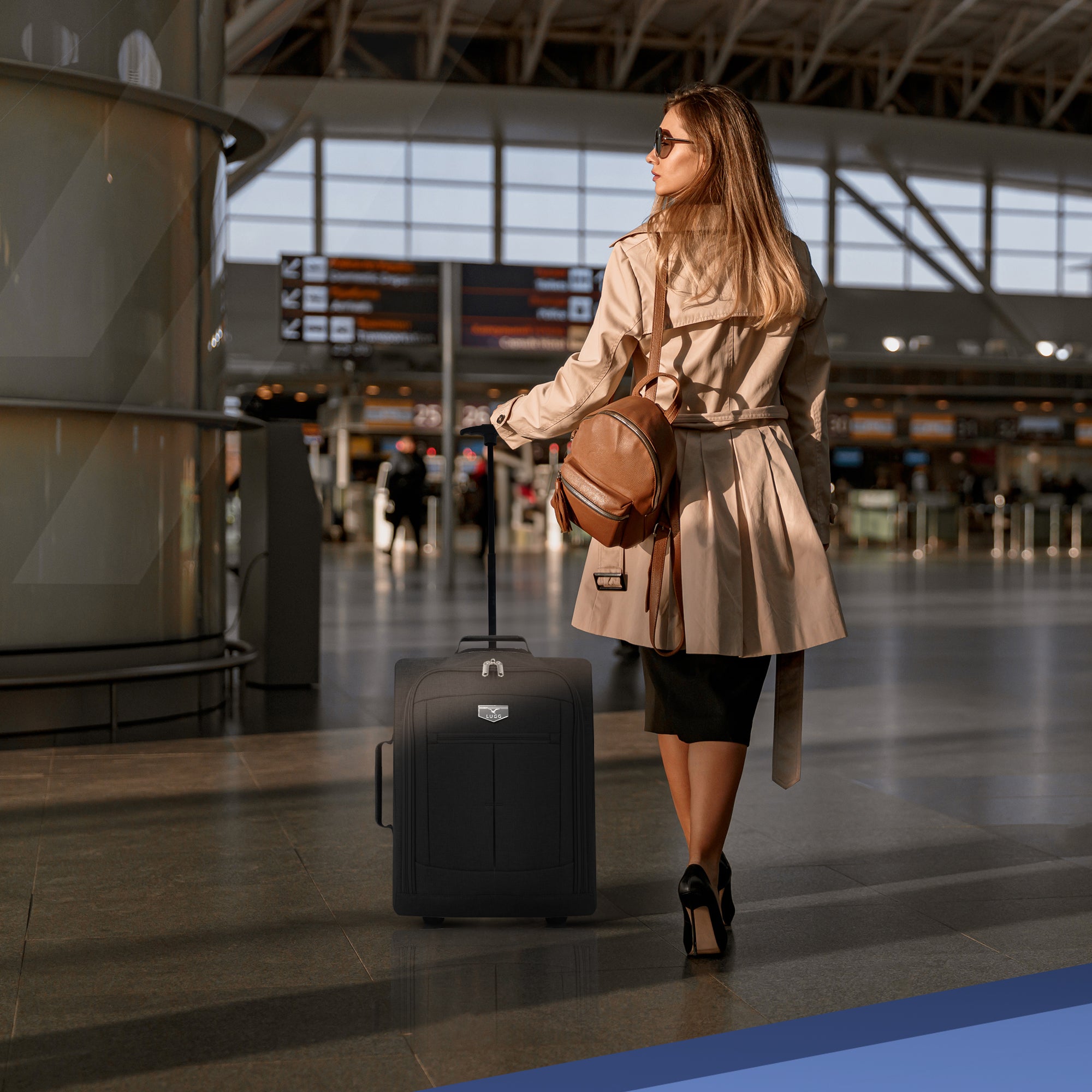 Free EasyJet & Ryanair Priority Approved Soft Cabin Bag - Black