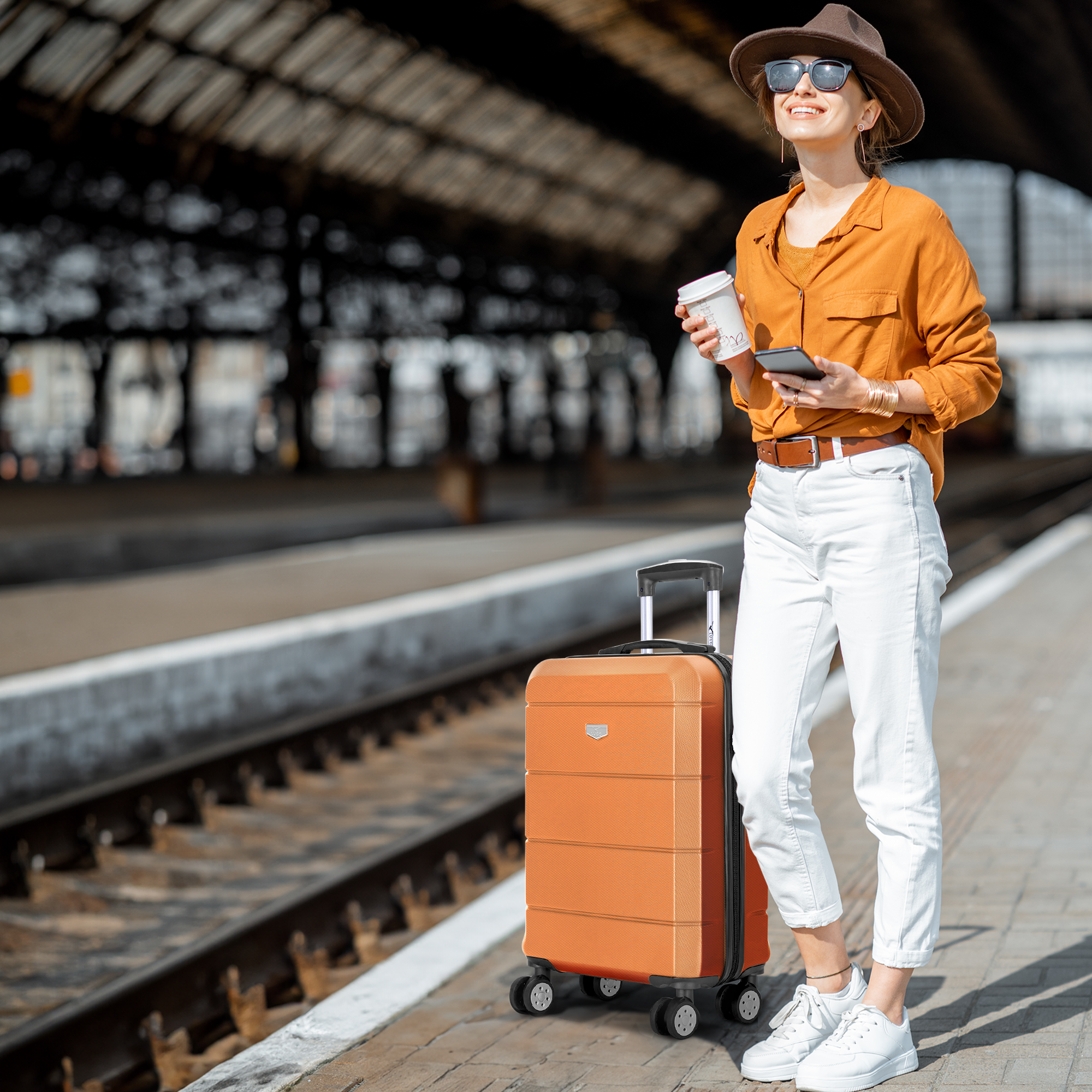 Jetset 20" Cabin Suitcase in Orange